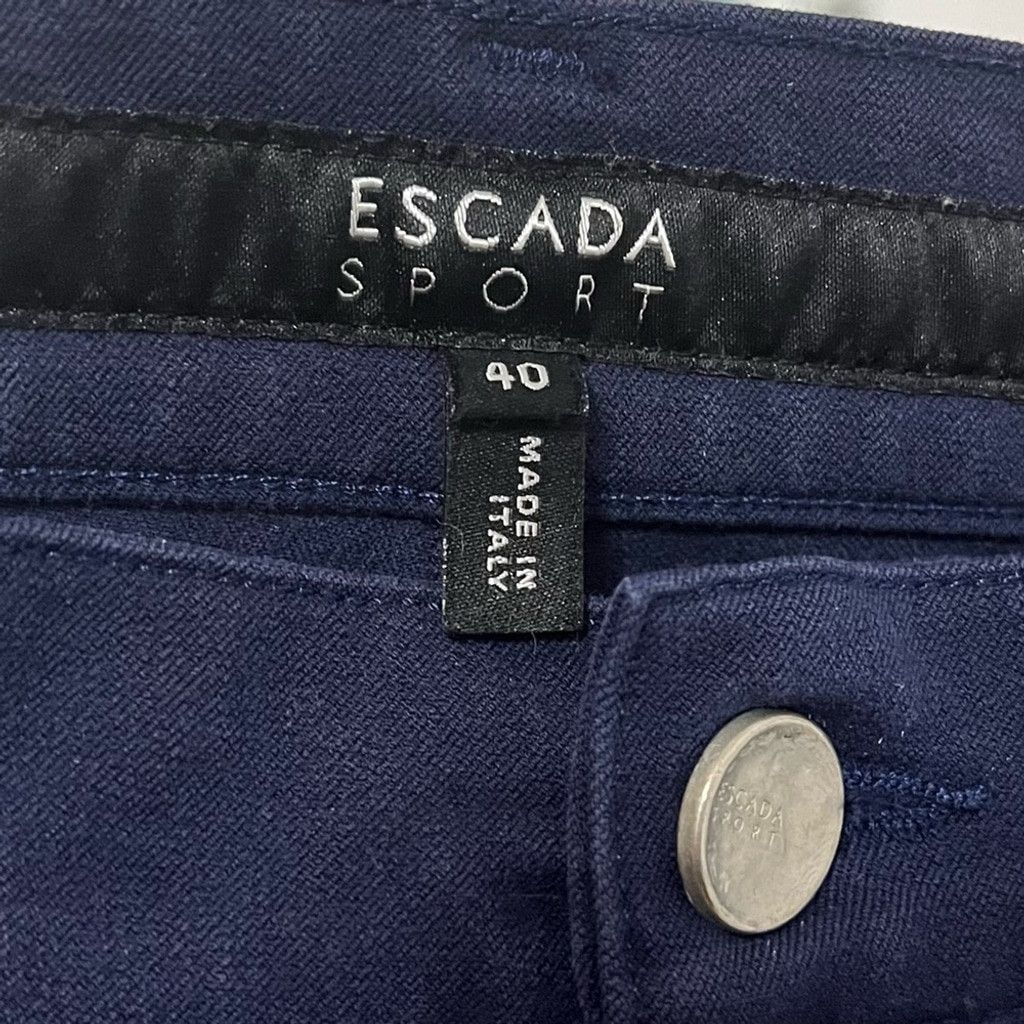 Escada ESCADA Sports Luca Straight Leg Dark Wash Pants Size 32" / US 10 / IT 46 - 4 Thumbnail
