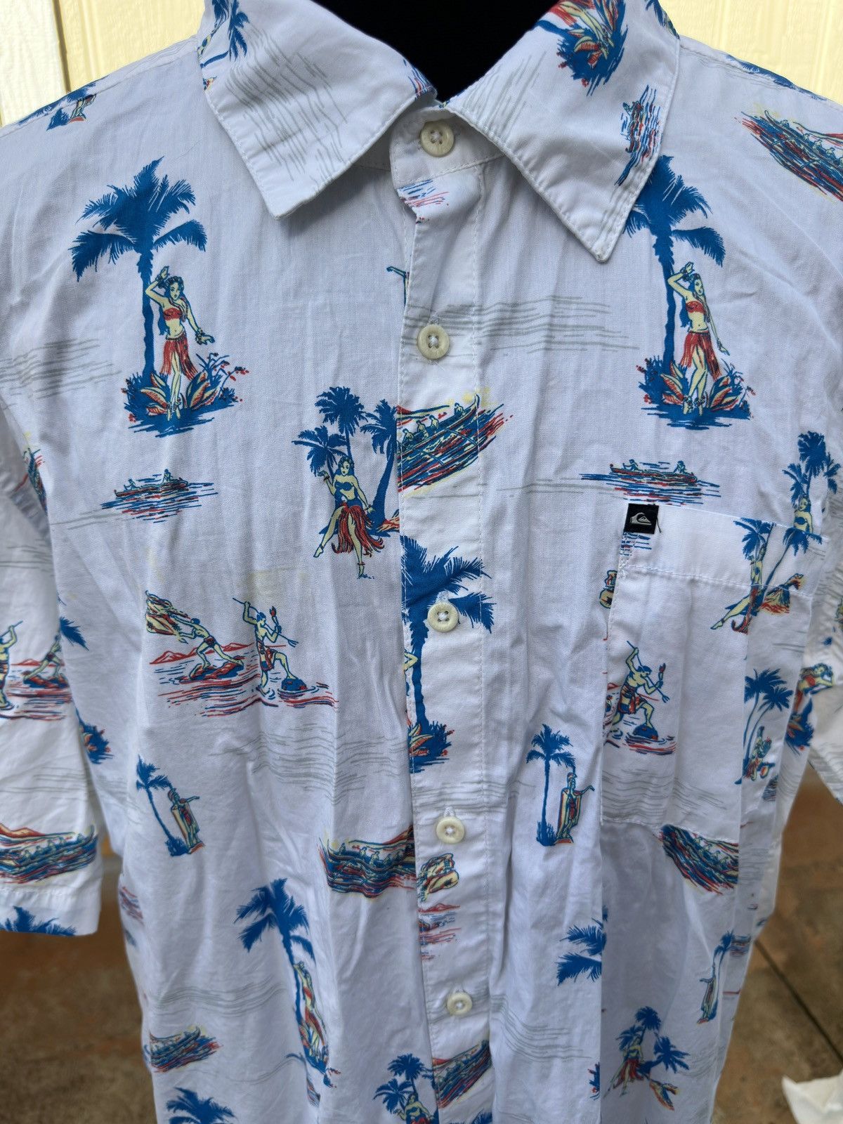 Quiksilver Brand New Quiksilver Hawaiian Print Multicolored Men's XXL Size US XXL / EU 58 / 5 - 3 Thumbnail