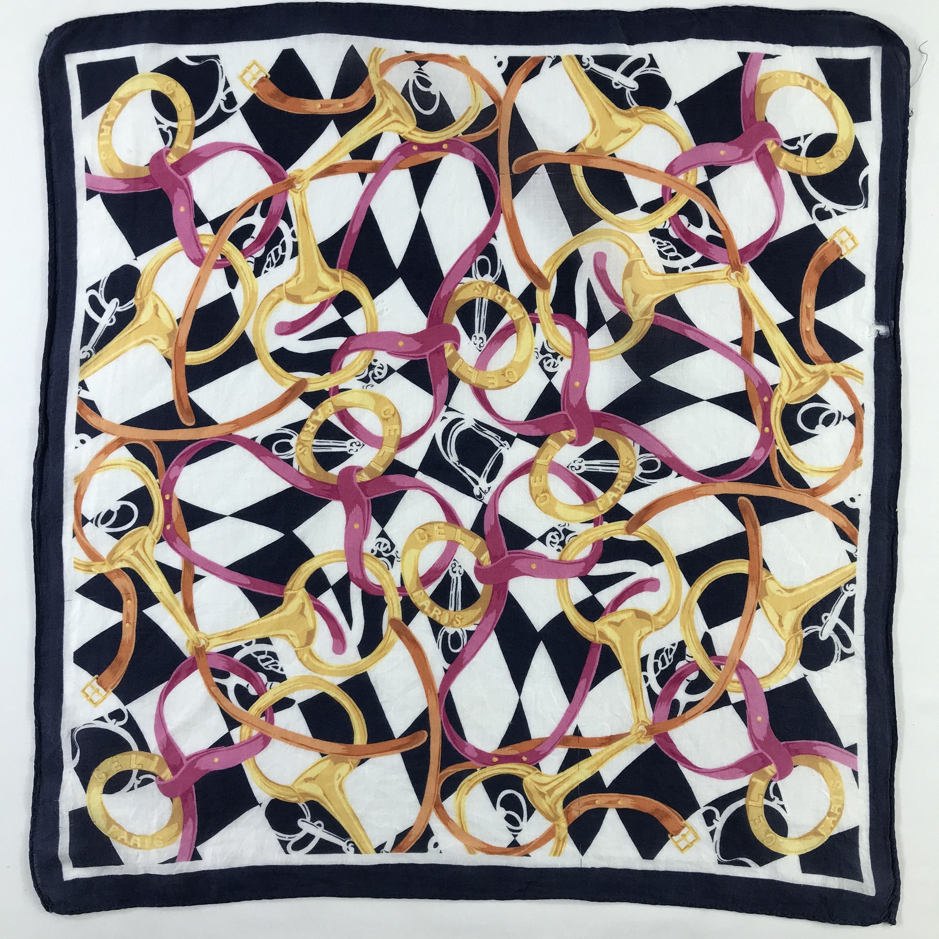 Celine × Vintage Celine Bandana / Handkerchief / Neckerchief - S526 Size ONE SIZE - 1 Thumbnail