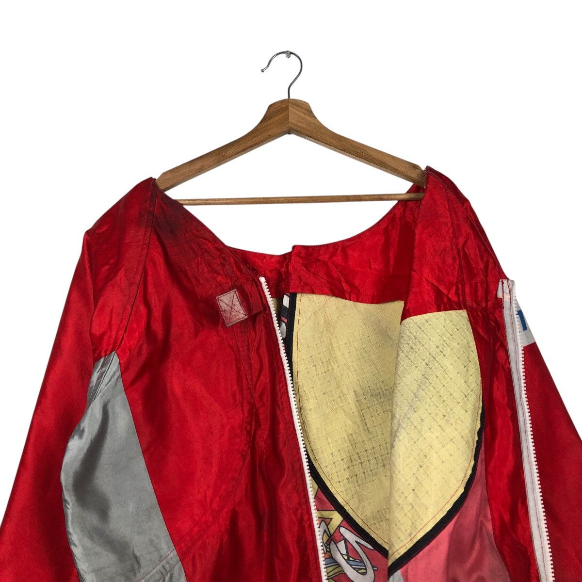Japanese Brand × Vintage 📌Vintage Bomber Jacket Boat Race Big Logo Rich Red Size US M / EU 48-50 / 2 - 14 Thumbnail