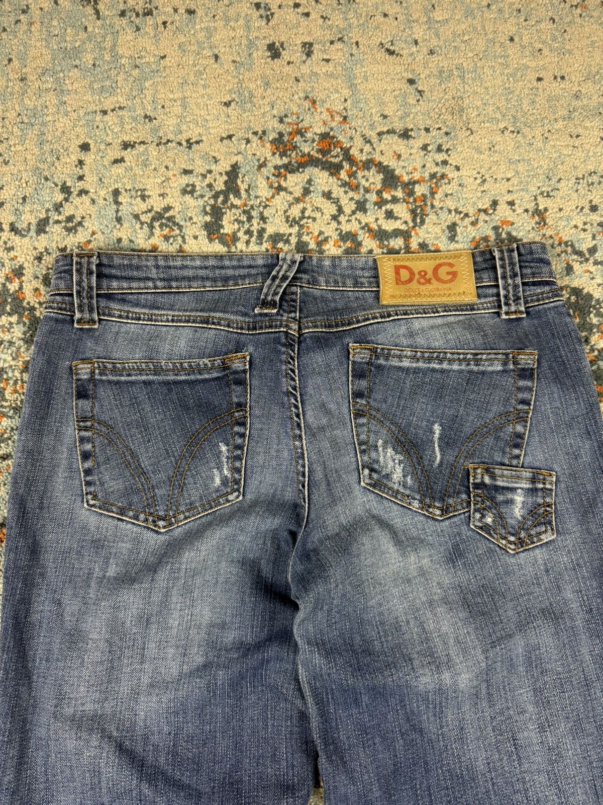 Dolce & Gabbana Vintage Y2K Dolce & Gabbana D&G low rise hip washed jeans Size 28" / US 6 / IT 42 - 7 Thumbnail