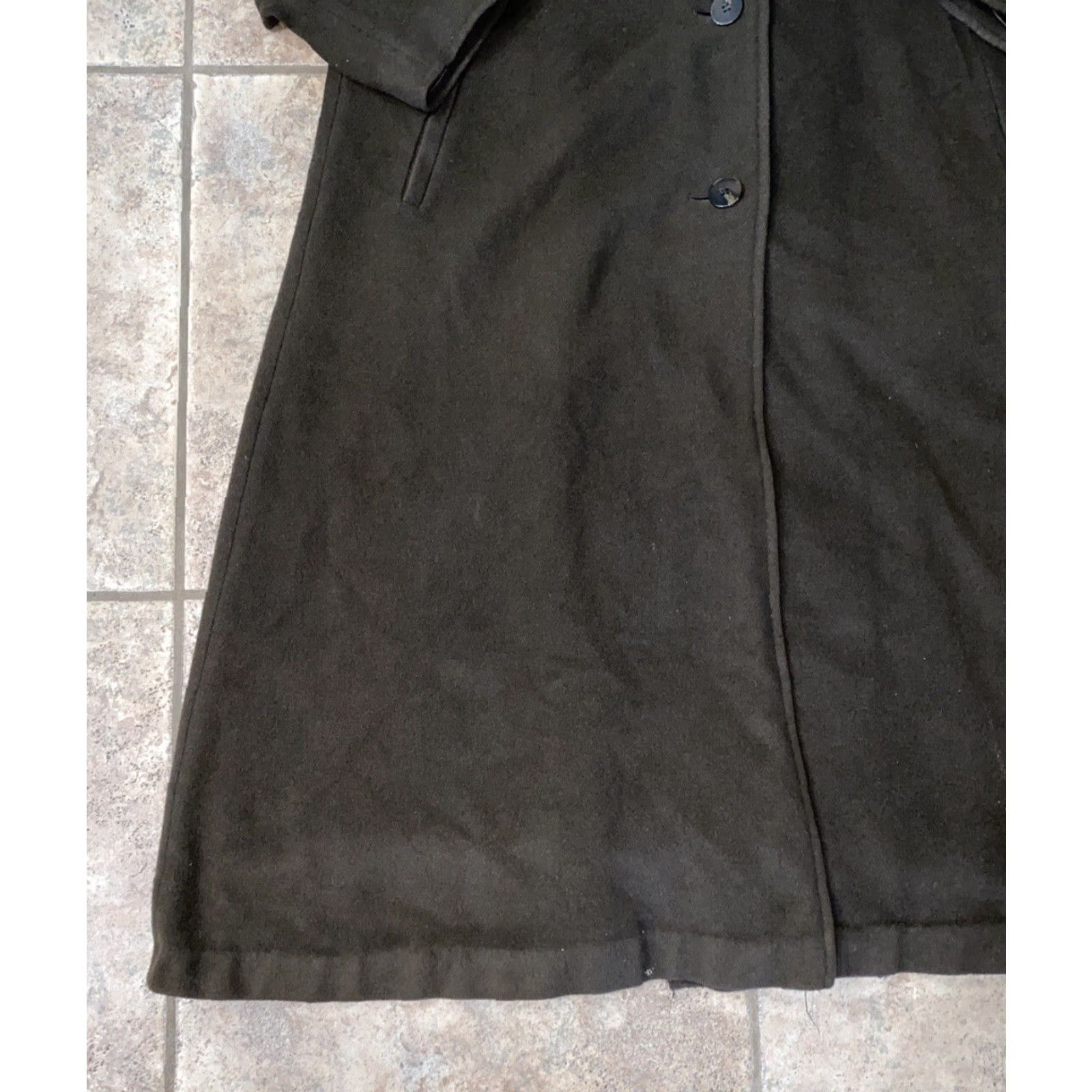 Vintage VINTAGE Regency Women's Trench Coat Brown Pure Cashmere Button Front Size 6 Size M / US 6-8 / IT 42-44 - 4 Thumbnail