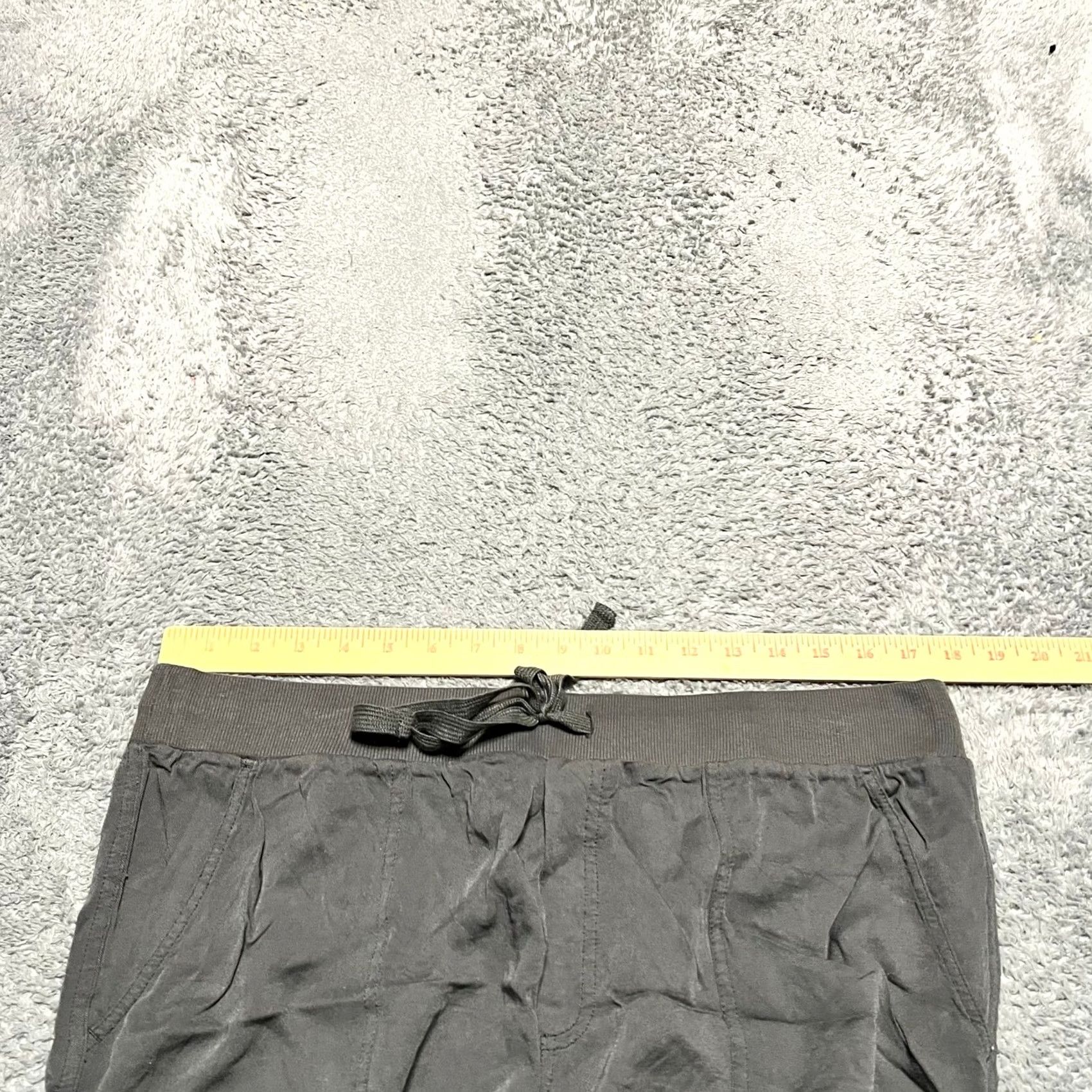 Vintage Aerie Pants Jogger Gray Cargo Pull On Drawstring Womens Large L Size 36" / US 14 / IT 50 - 6 Thumbnail