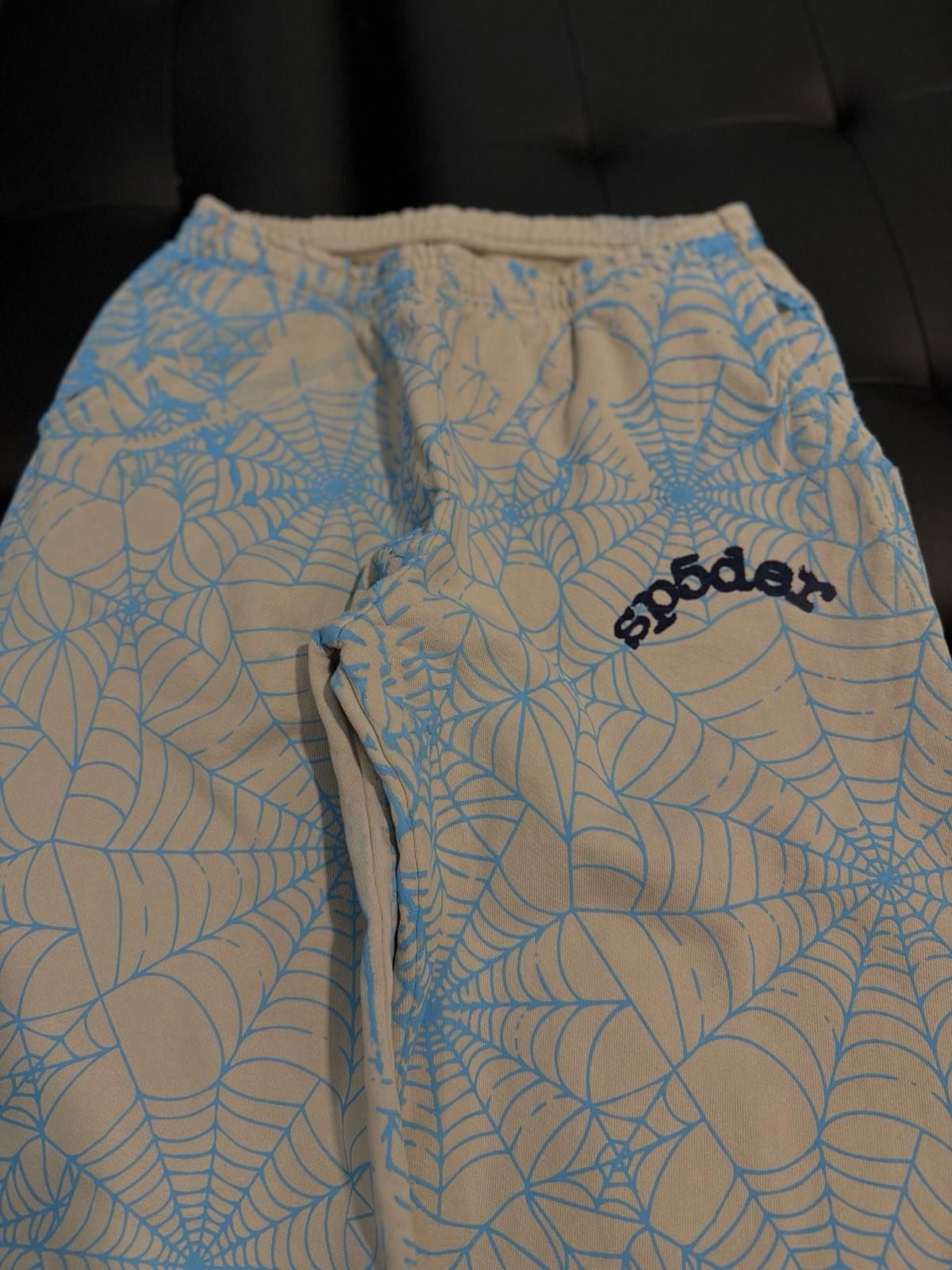 Sp5der Size M - Sp5der Worldwide Blue Sweatpants Spider Size US 32 / EU 48 - 4 Thumbnail