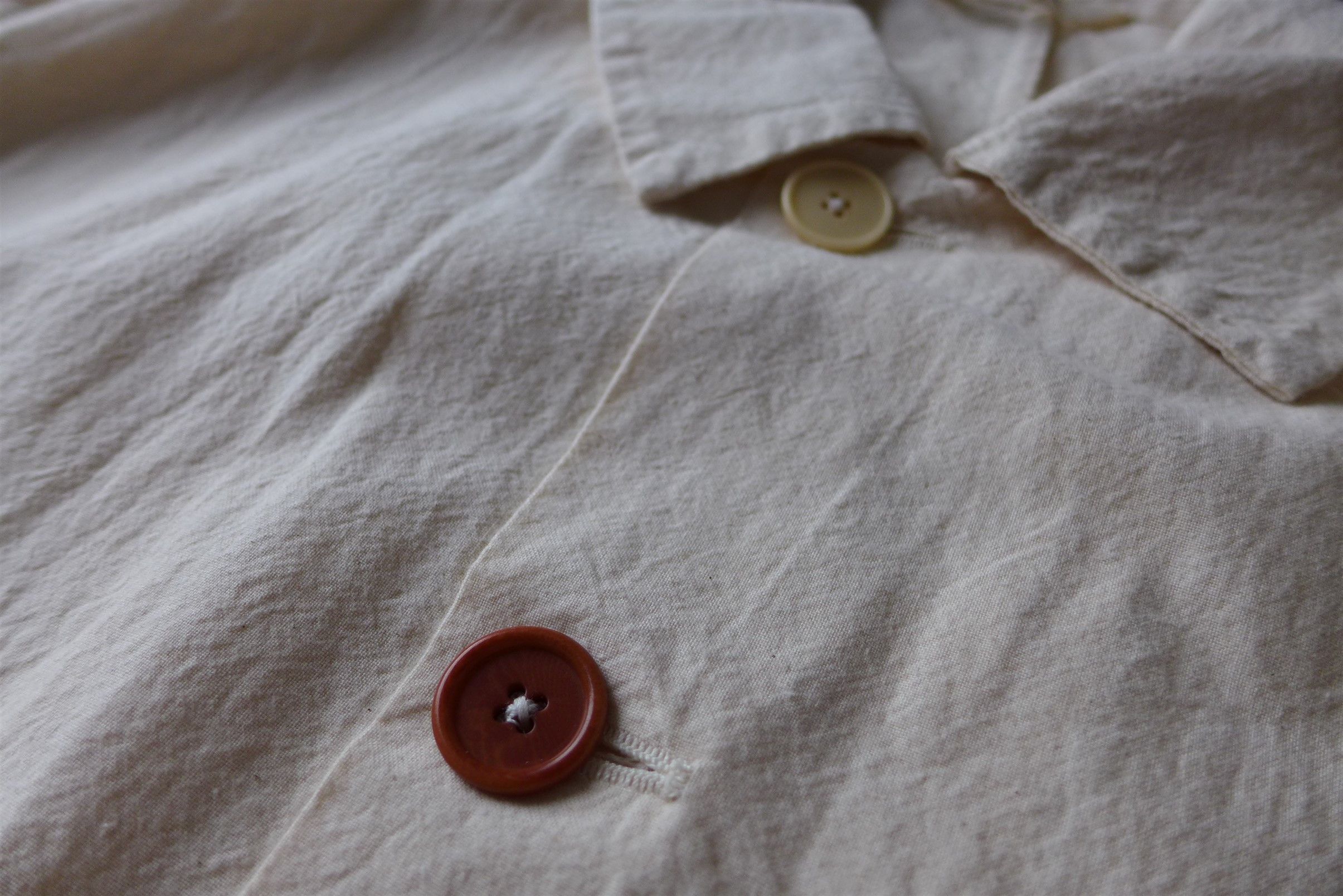 Barena Barena Oversized Stae Garzoto Overshirt - Ecru Cotton Size US L / EU 52-54 / 3 - 14 Thumbnail