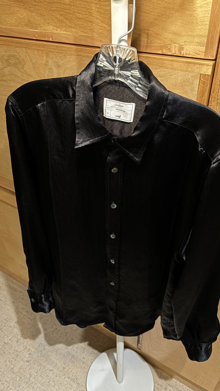 Goodfight Goodfight acetate black shirt Size US L / EU 52-54 / 3 - 4 Thumbnail