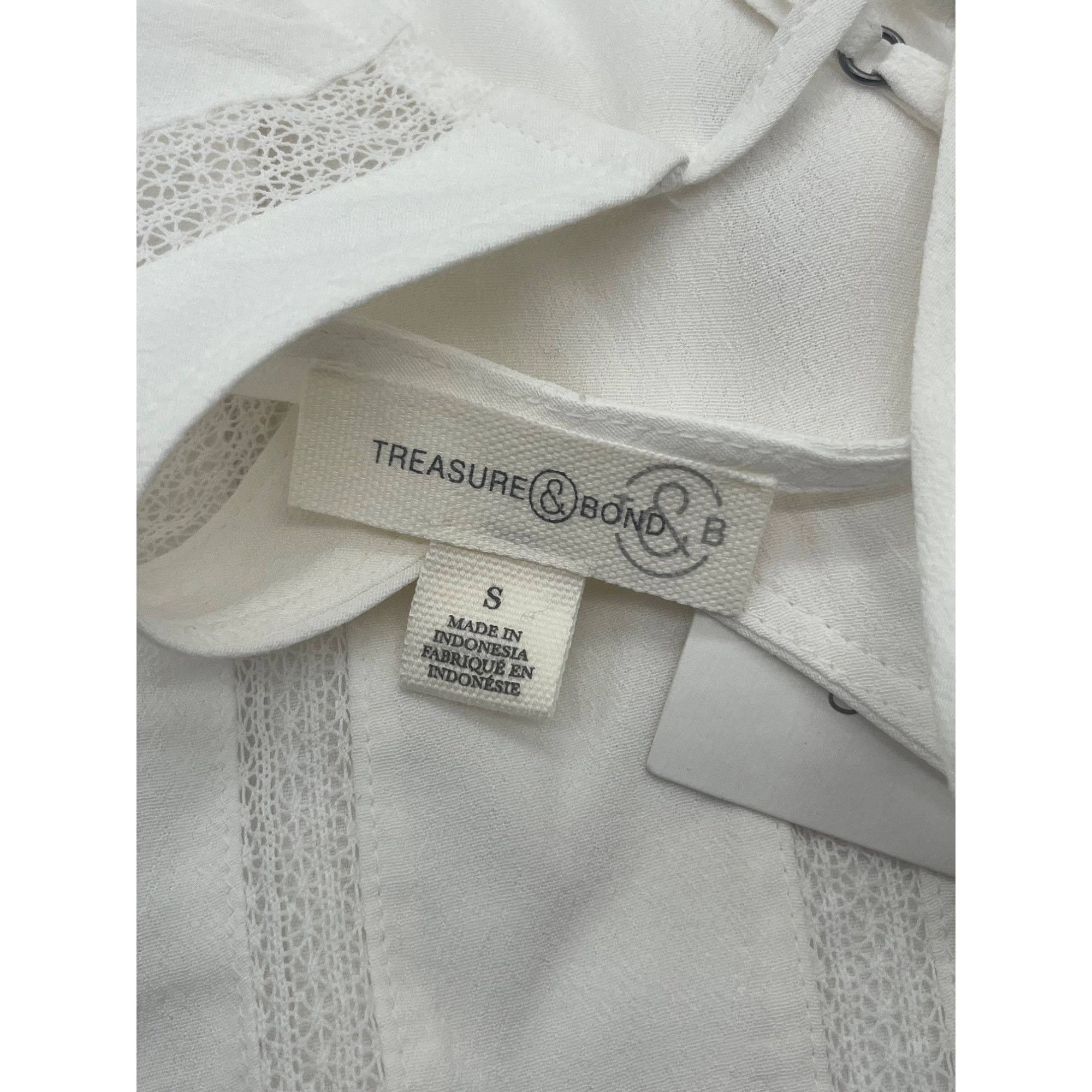 Other Treasure & Bond Lace Inset Camisole, Ivory, Sz. S Size S / US 4 / IT 40 - 9 Thumbnail