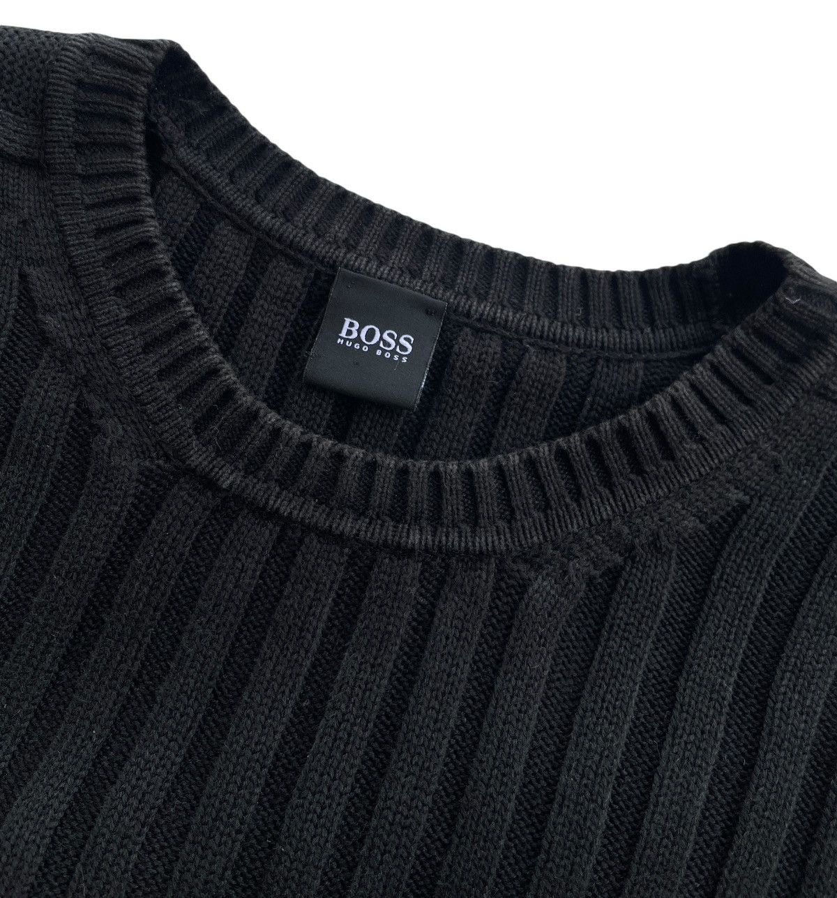 Hugo Boss Hugo Boss Ribbed Cable Knitted Sweater Size US M / EU 48-50 / 2 - 4 Thumbnail
