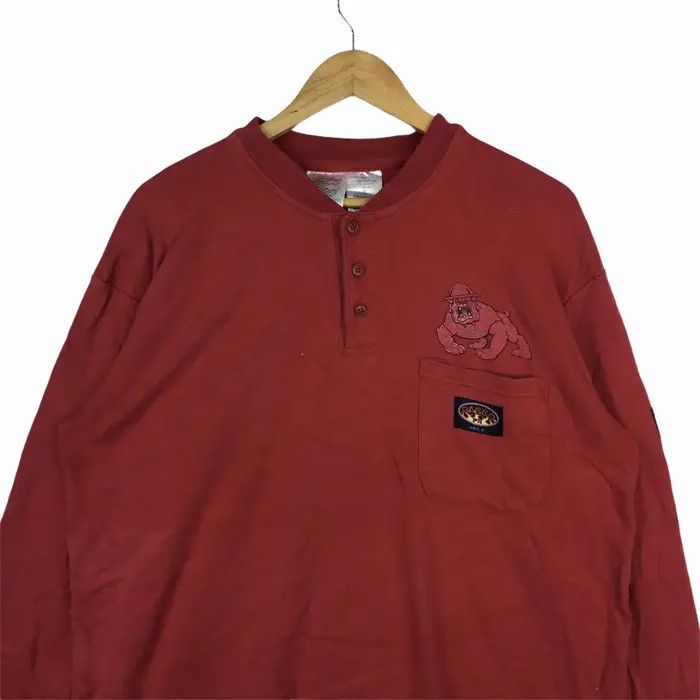 Vintage Vtg RASCO FR Flame Resistant Bull Dog Sweater Sweatshirt Size US XL / EU 56 / 4 - 3 Thumbnail