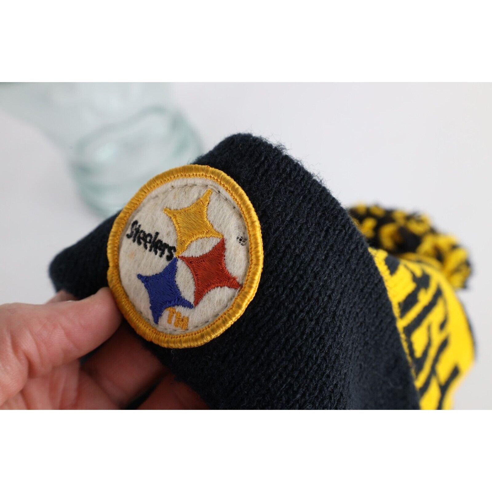 Vintage Vintage 70s 80s Pittsburgh Steelers Football Pom Beanie Size ONE SIZE - 6 Thumbnail