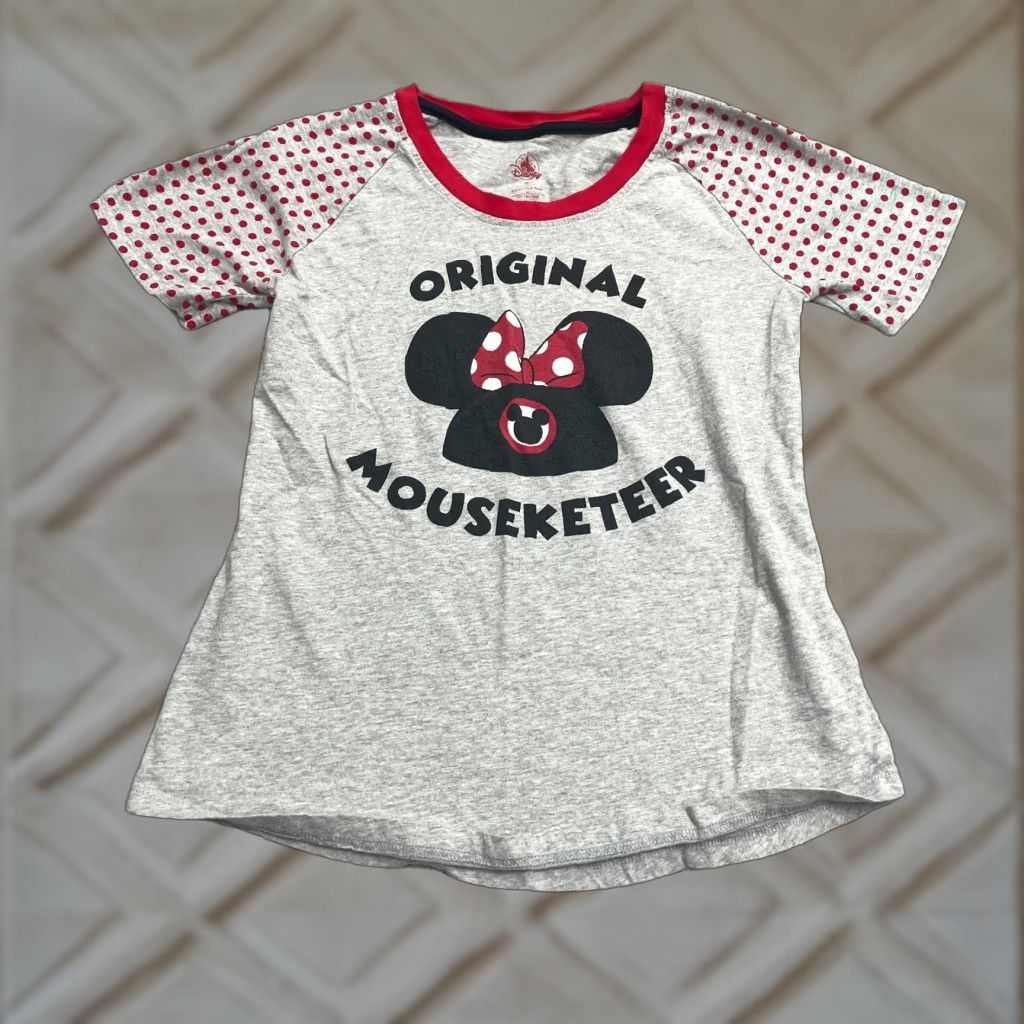 Disney Disney Minnie Mouseketeer Polka T-Shirt Women XS Gray Crew Neck Short Sleeve Tee Size XS / US 0-2 / IT 36-38 - 1 Thumbnail
