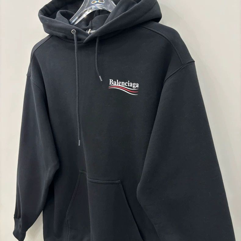 Balenciaga Balenciaga Solid Logo monogram print casual hooded sweatshi Size US XS / EU 42 / 0 - 2 Thumbnail