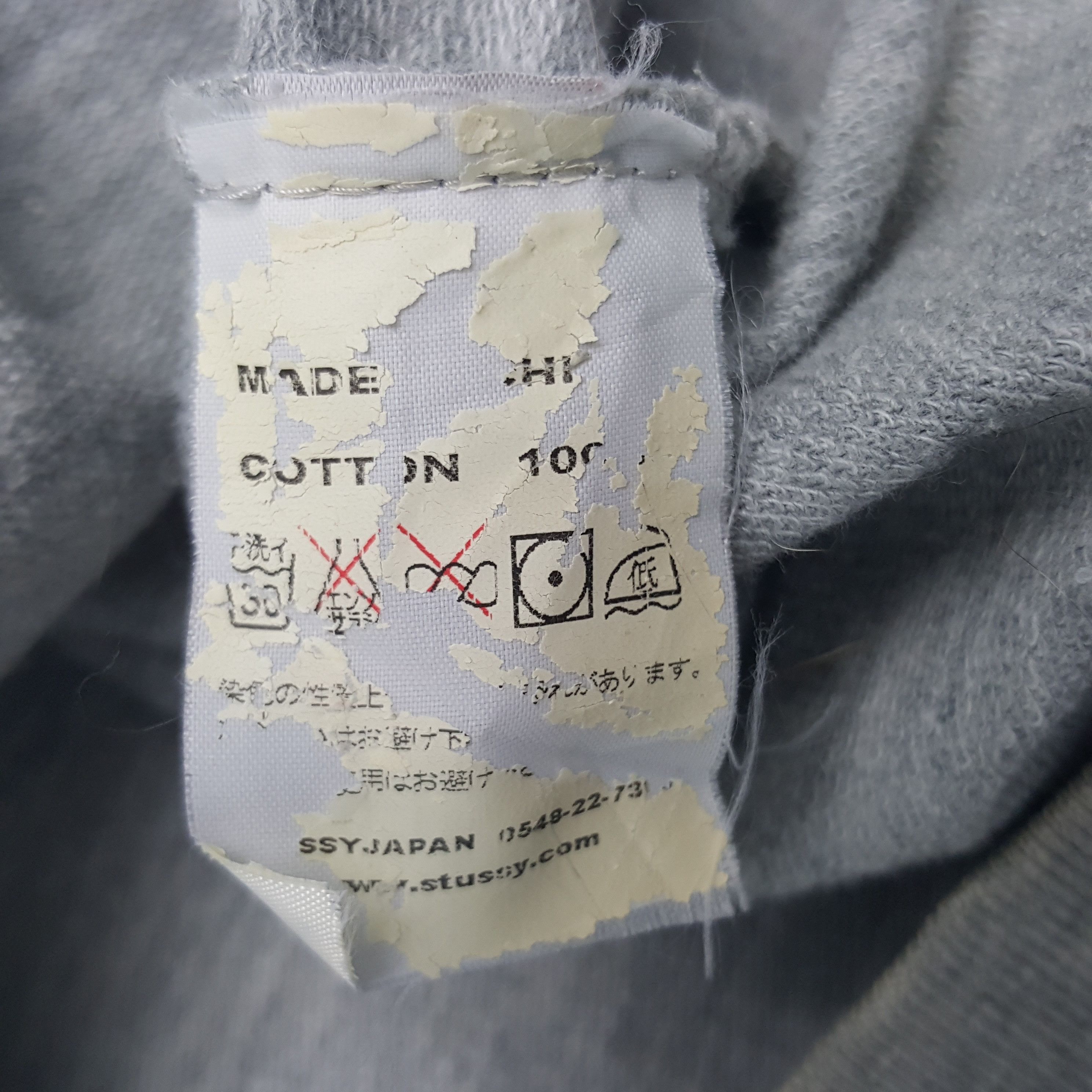 Stussy × Vintage Vintage Stussy USA Acid Wash Zipper Jacket With Hoodies Size US L / EU 52-54 / 3 - 10 Thumbnail