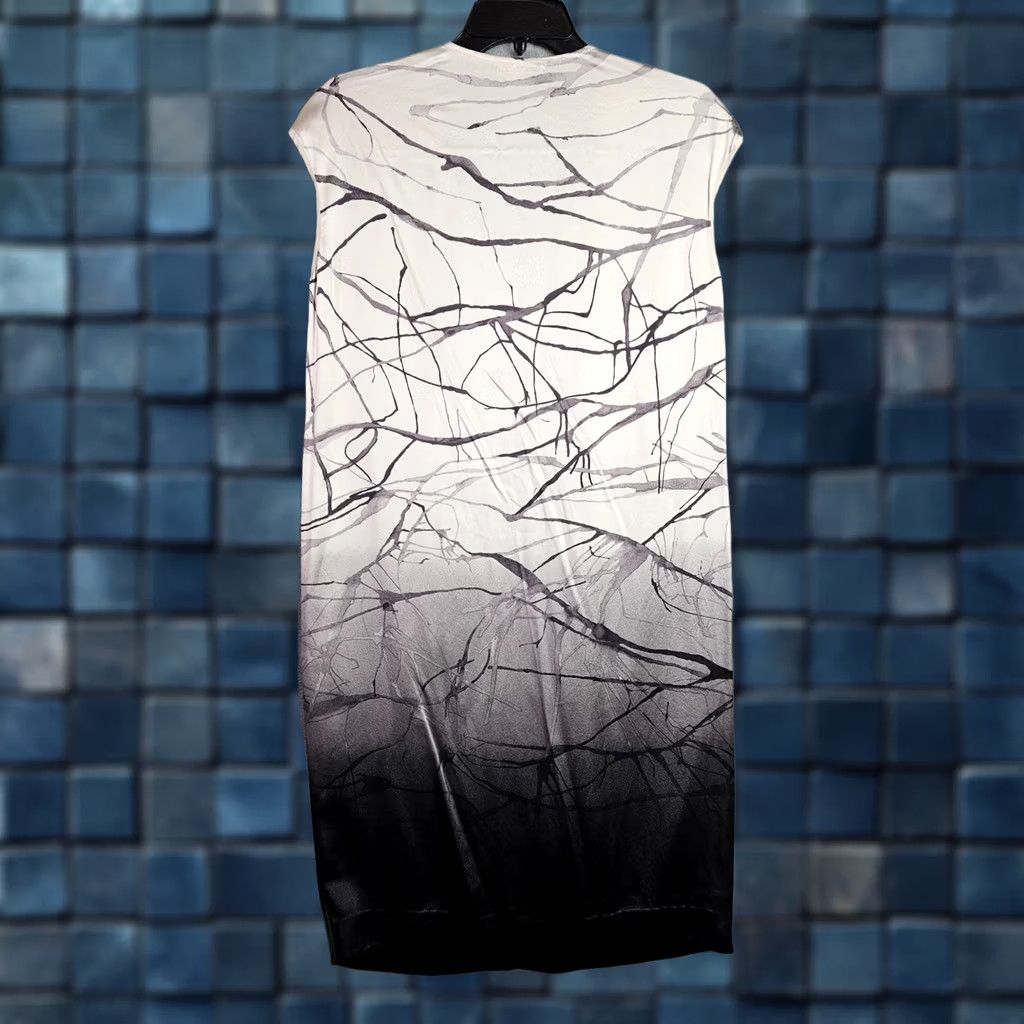 Vince Vince Silk Dress Abstract Branch Print Ombre Sleeveless Min imalist M Multicolor Solid Pattern Women A-Line Dress Sleeveless Size M / US 6-8 / IT 42-44 - 1 Thumbnail