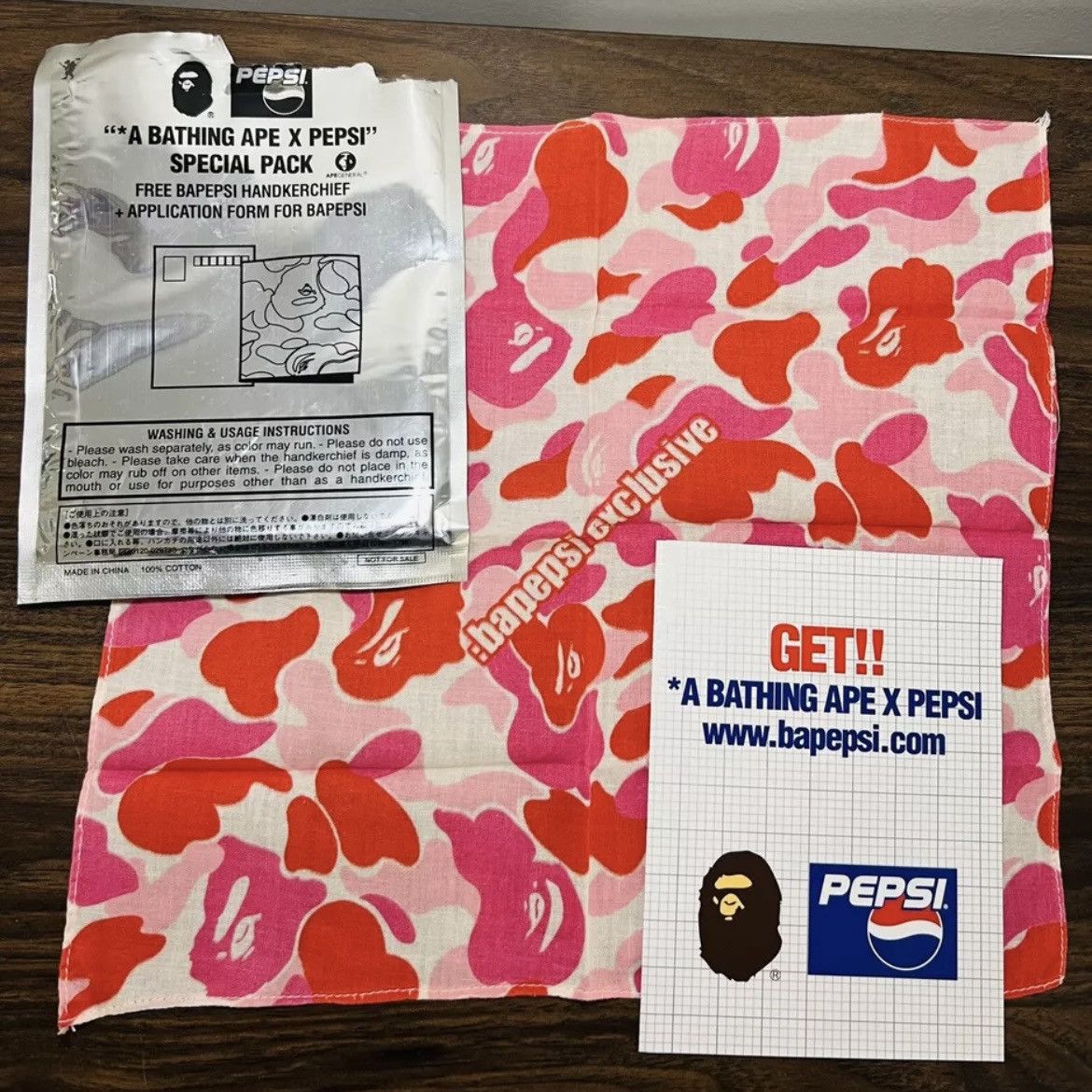 Bape OG 2001 Bapepsi Exclusive Handkerchief Size ONE SIZE - 6 Thumbnail