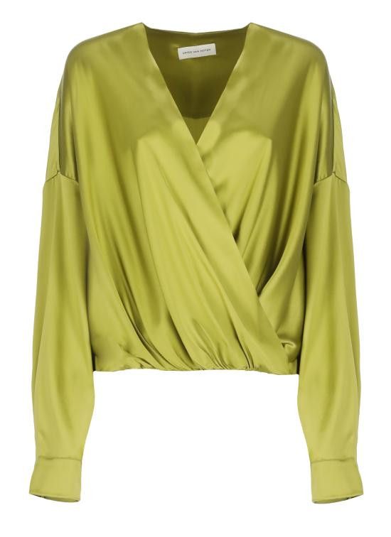 Dries Van Noten DRIES VAN NOTEN Women Shirts 010715 1032607 Green Size S / US 4 / IT 40 - 1 Thumbnail