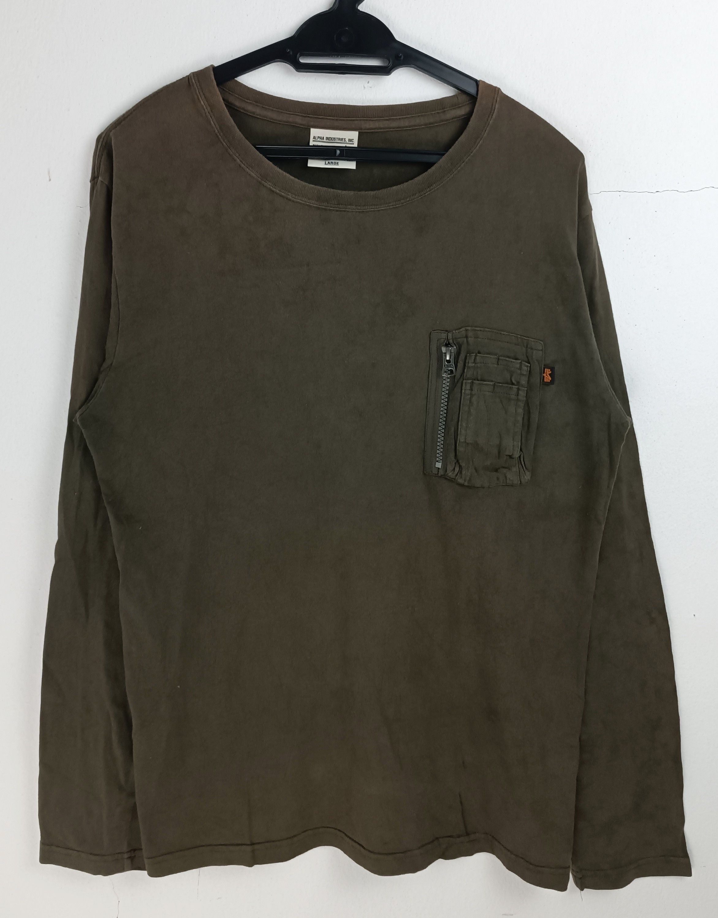 Alpha Industries VINTAGE ALPHA INDUSTRIES L/SLEEVE RELAXED TEE Size US M / EU 48-50 / 2 - 3 Thumbnail