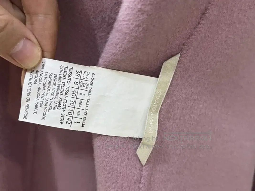 Max Mara MaxMara Pink Wool Women's Coat . Size M / US 6-8 / IT 42-44 - 7 Thumbnail