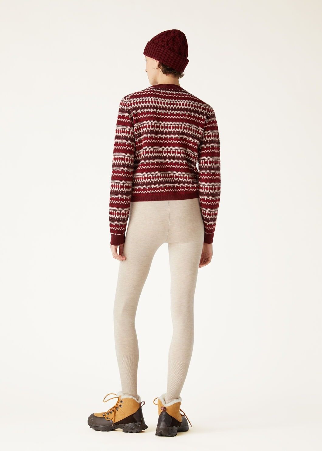 Loro Piana o1w1db10825 FAO5142 Alpe Pile Cardigan in Red/Multi Size S / US 4 / IT 40 - 5 Thumbnail