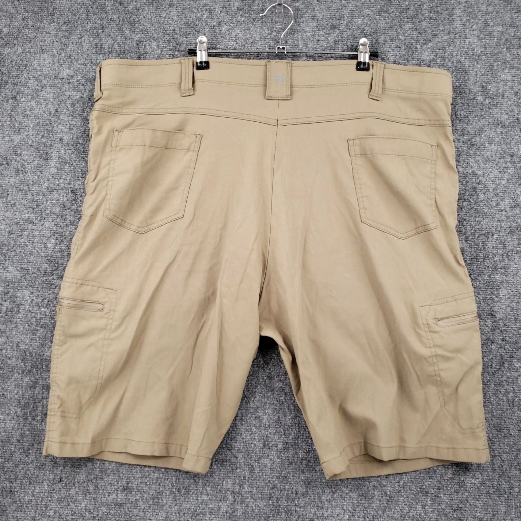 Wrangler Wrangler Shorts Mens 46 Khaki Cargo Zip Pocket Nylon Stretch Hiking Tech Cargo Pocket Outdoor Mens Size US 30 / EU 46 - 2 Thumbnail