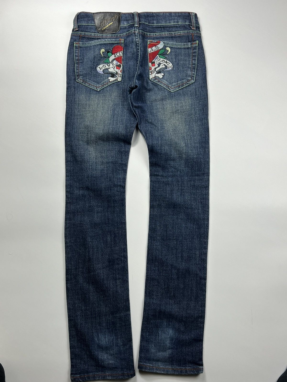 Christian Audigier Vintage Ed Hardy Big Logo Jeans Size 27 Size 27" / US 4 / IT 40 - 4 Thumbnail