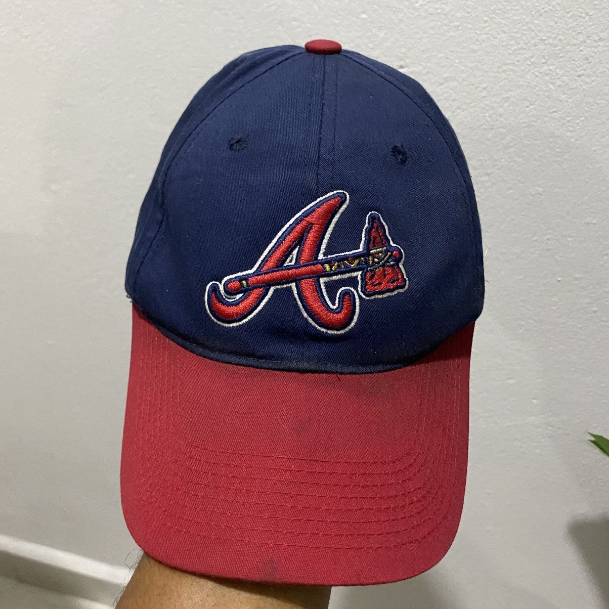 MLB × Vintage Atlanta Braves Team MLB Baseball Cap Hat Adjustable Size ONE SIZE - 1 Thumbnail