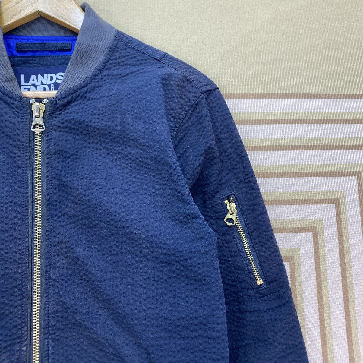 Lands' End 🫶Land End Faded Bomber Jacket Size US M / EU 48-50 / 2 - 4 Thumbnail