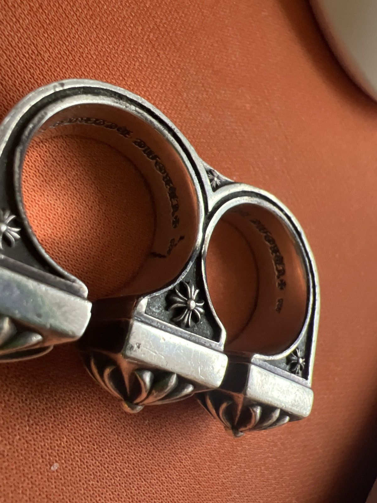 Chrome Hearts Chrome Hearts Double Finger/Brass Knuckle Ring Sz 8 & 9 Size ONE SIZE - 3 Thumbnail