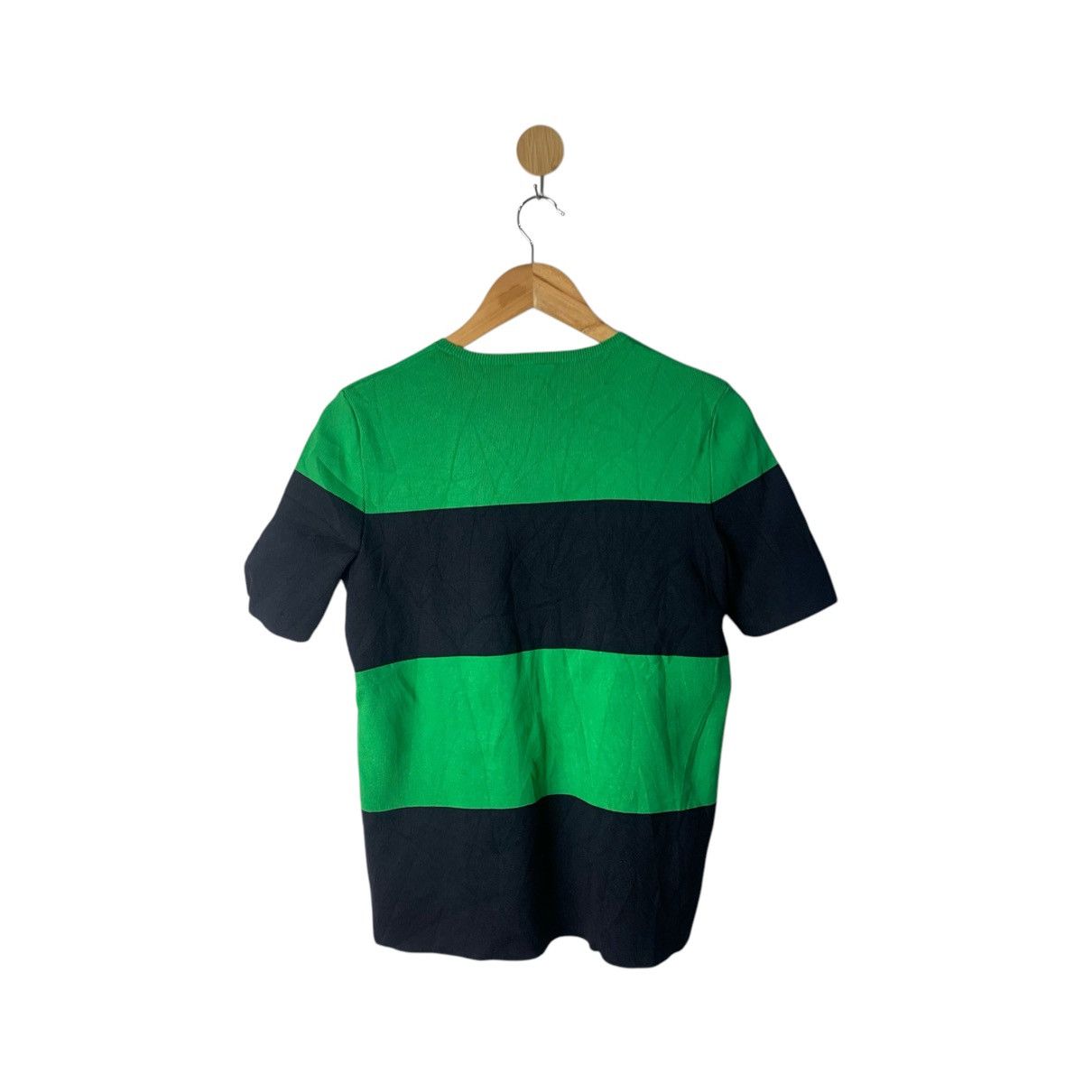 Japanese Brand × Vintage Lacoste Knitwear Knitted Striped Green Size S / US 4 / IT 40 - 2 Thumbnail