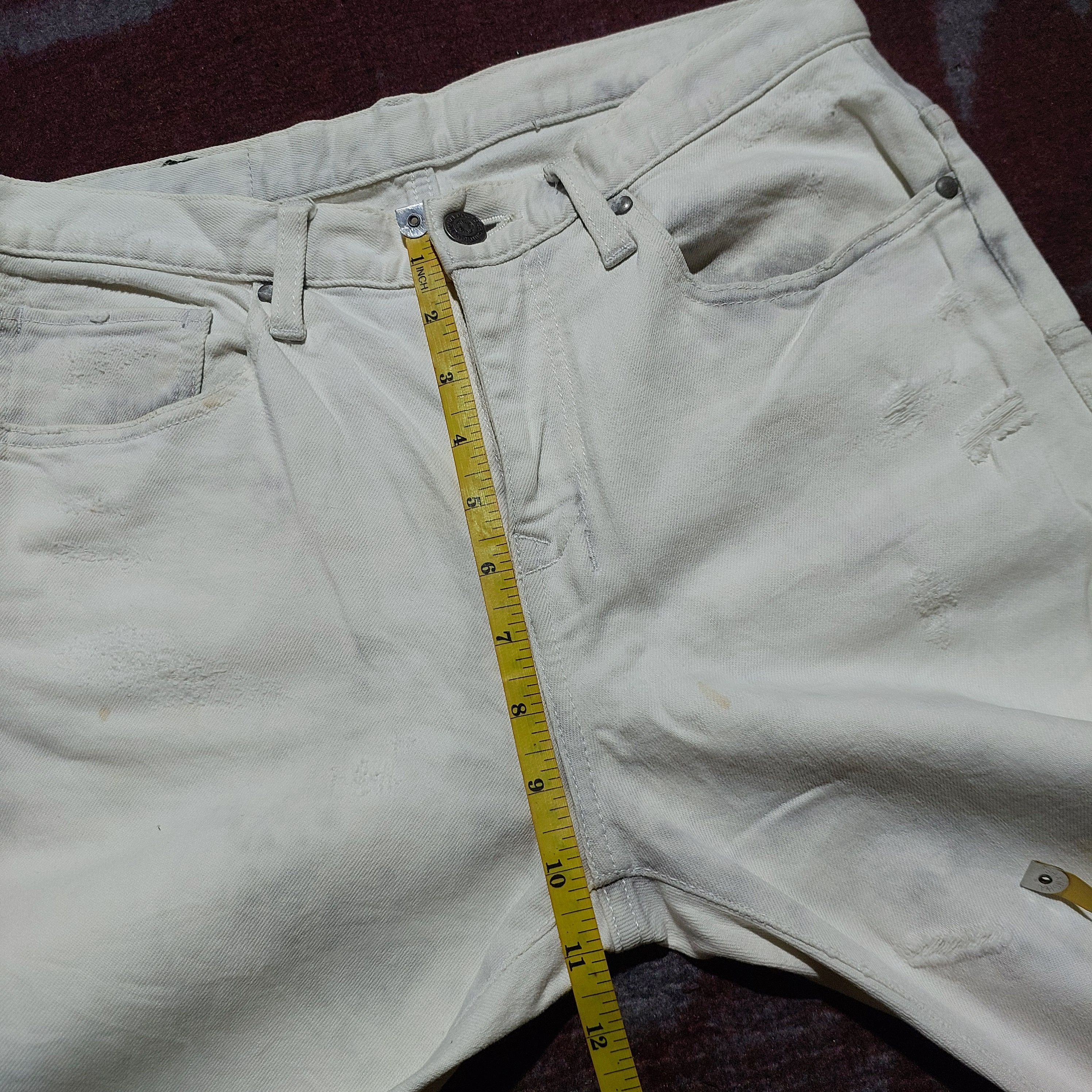 Tornado Mart Tornado Mart Japan distressed white denim pants Size US 30 / EU 46 - 17 Thumbnail