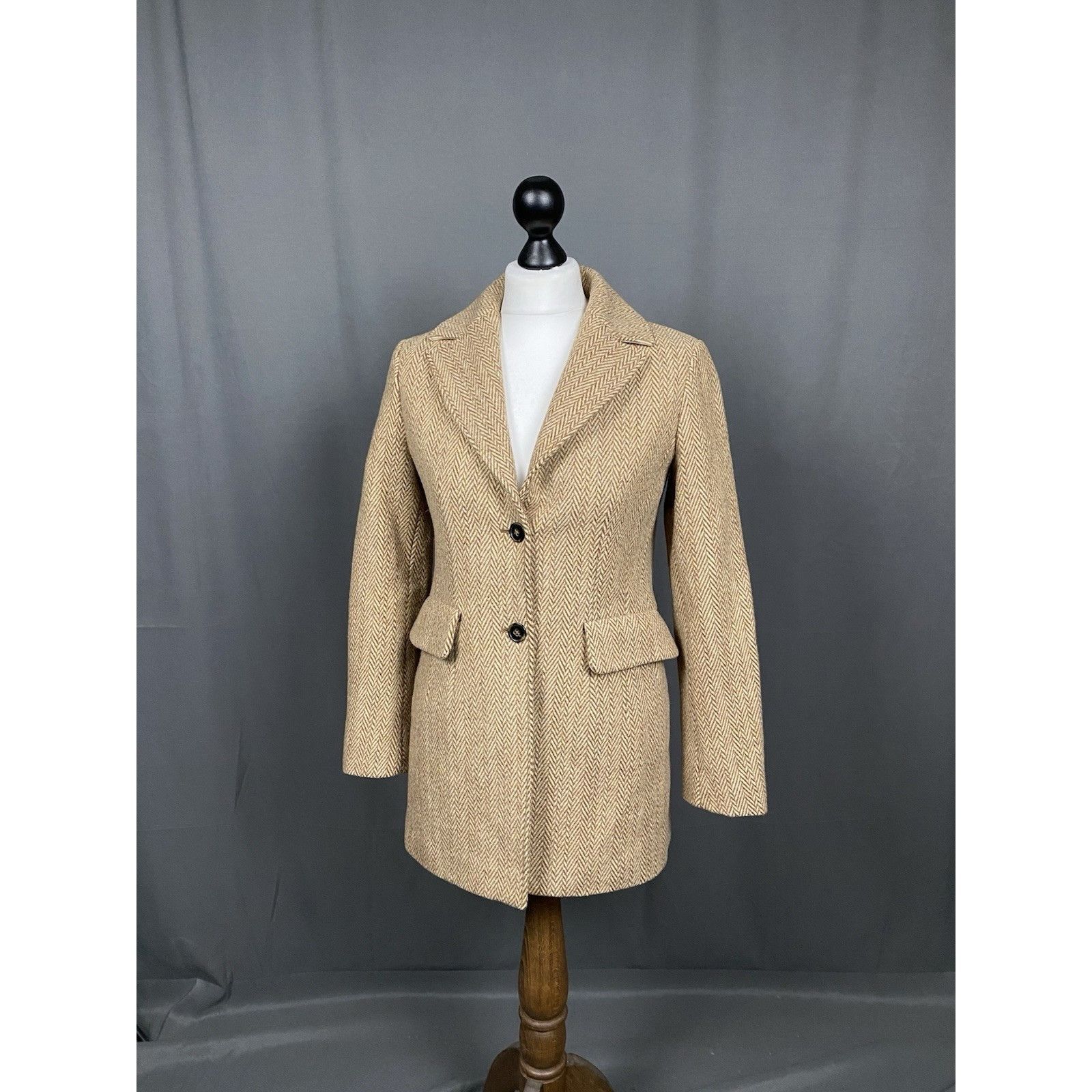 Jil Sander Jil Sander Women's Brown Wool Tailored Overcoat Size 36 Size XS / US 0-2 / IT 36-38 - 4 Thumbnail