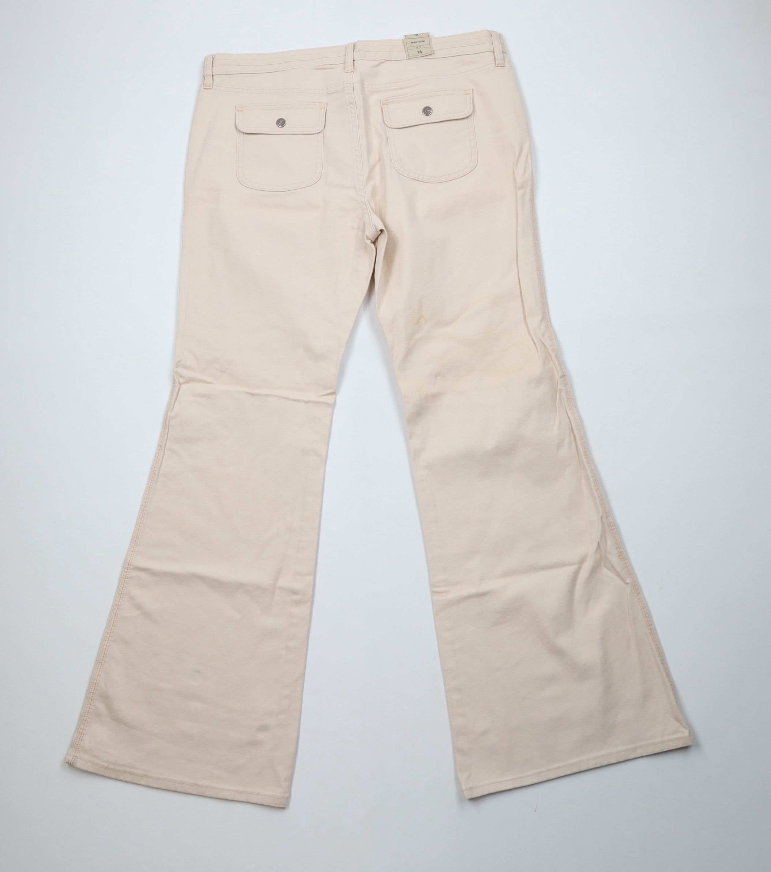 Gap × Vintage Deadstock Vintage Y2K 2005 Gap Wide Leg Bell Bottoms Jeans Size 38" / US 16 / IT 52 - 10 Thumbnail