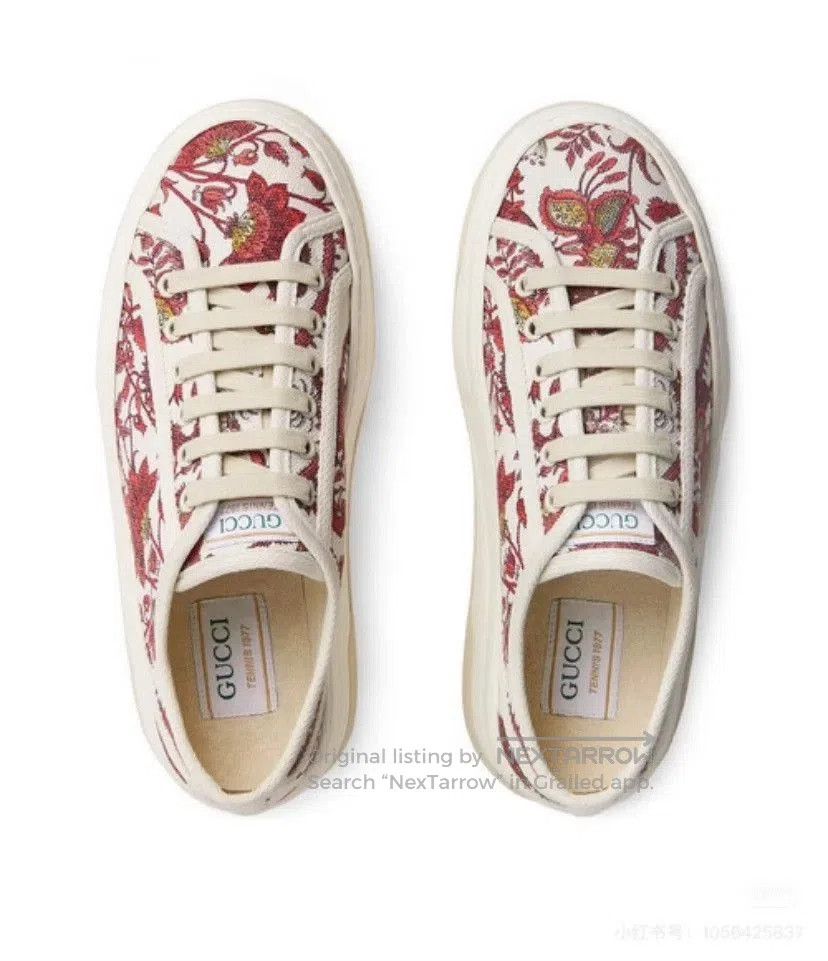 Gucci Gucci Platform Canvas Embroidered Sneakers. Size US 5 / IT 35 - 4 Thumbnail