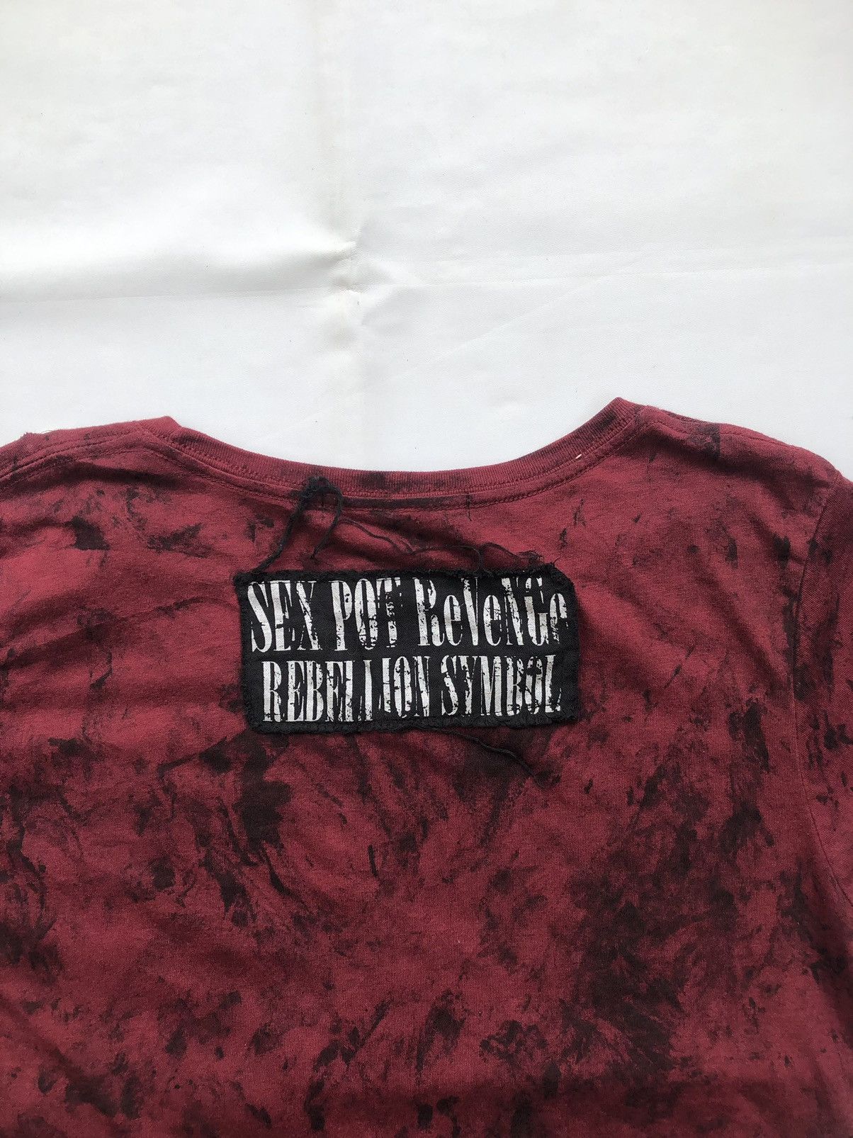 Japanese Brand Distressed Studded Poem Rebellion Symbol Punk Size US M / EU 48-50 / 2 - 6 Thumbnail