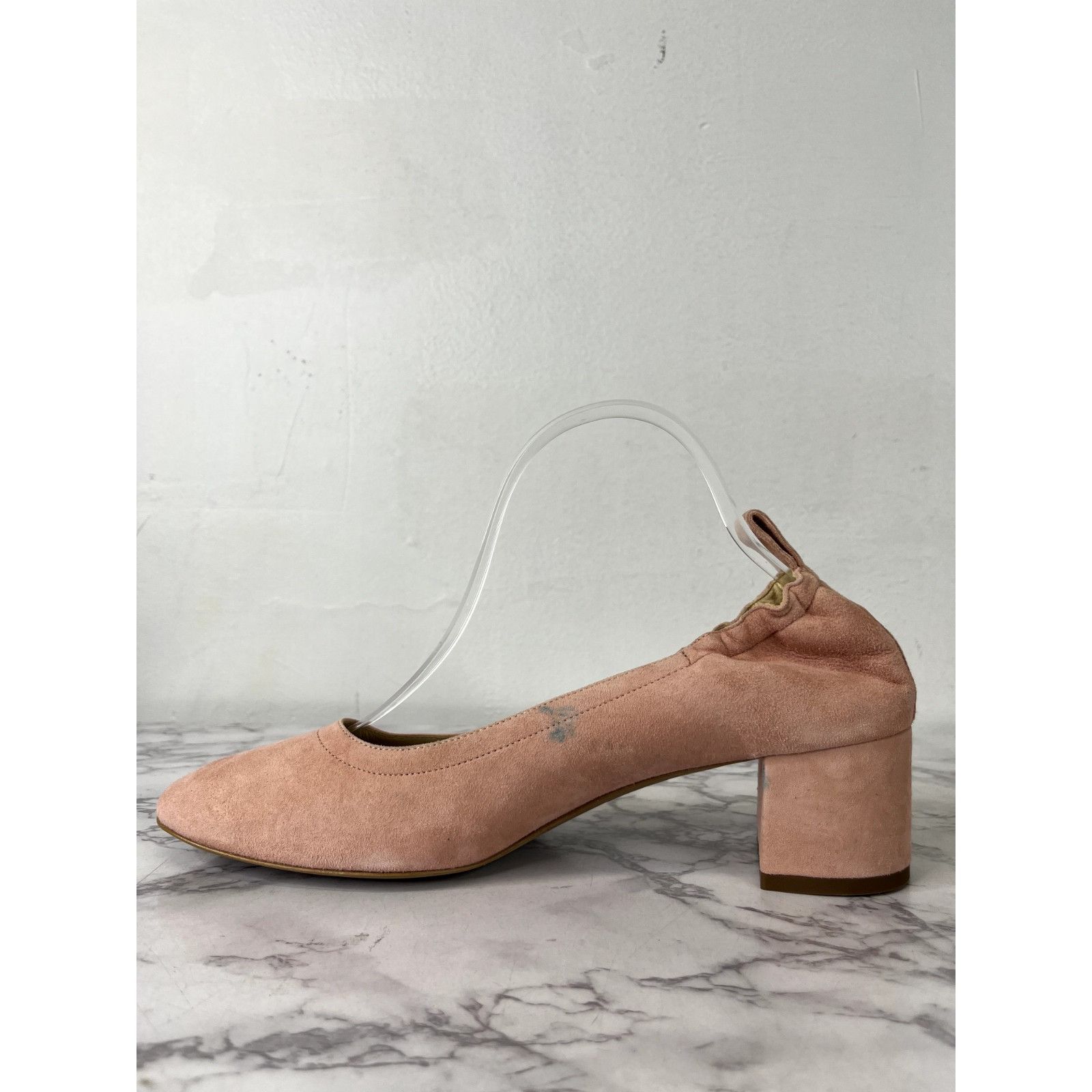 Everlane Everlane Women's Pale Pink Suede The Leather Day Heel Sz 10 Size US 10 / IT 40 - 9 Thumbnail