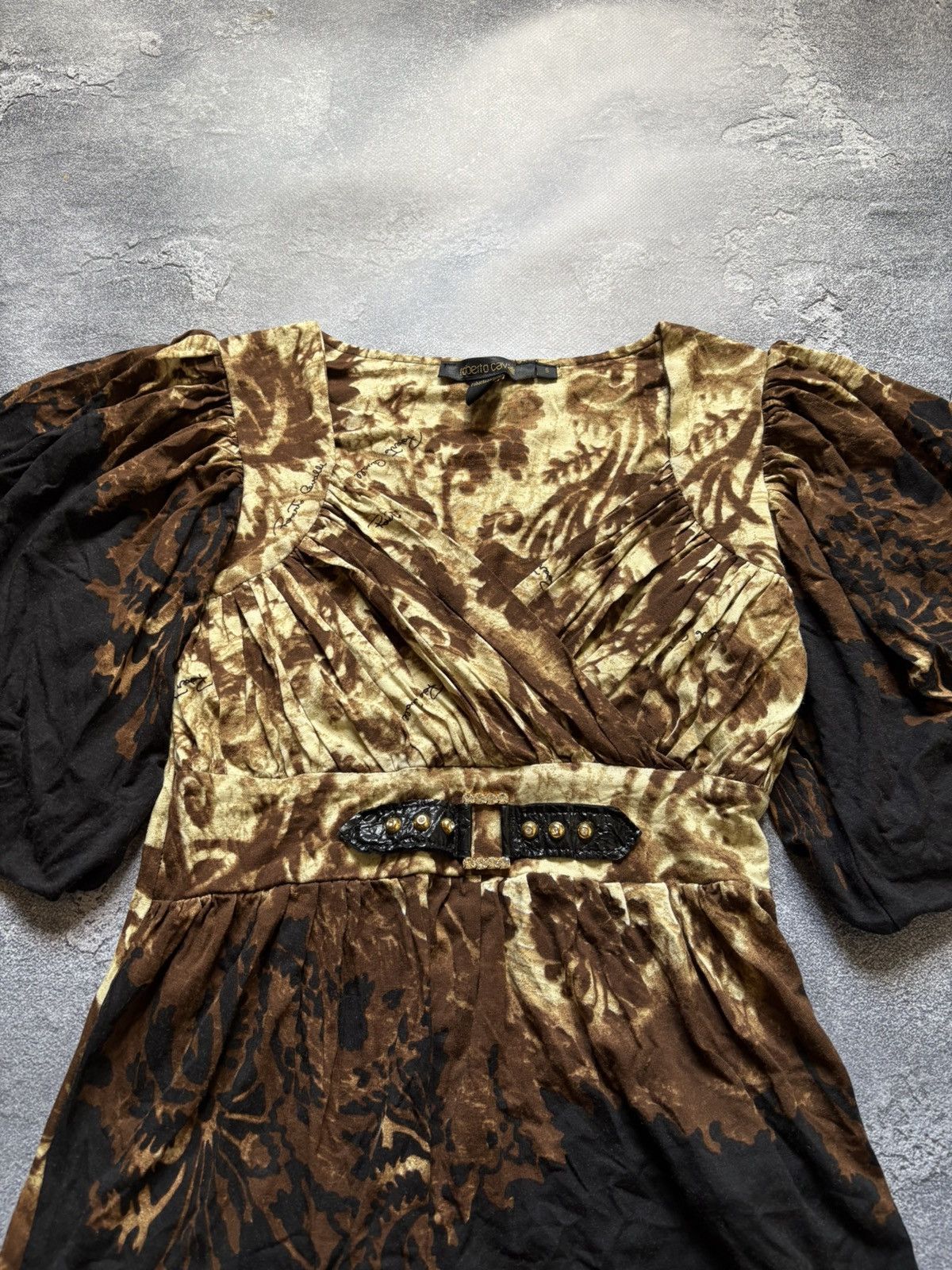 Roberto Cavalli Vintage 00s Roberto Cavalli Luxury Printed Viscose Blouse Size S / US 4 / IT 40 - 7 Thumbnail