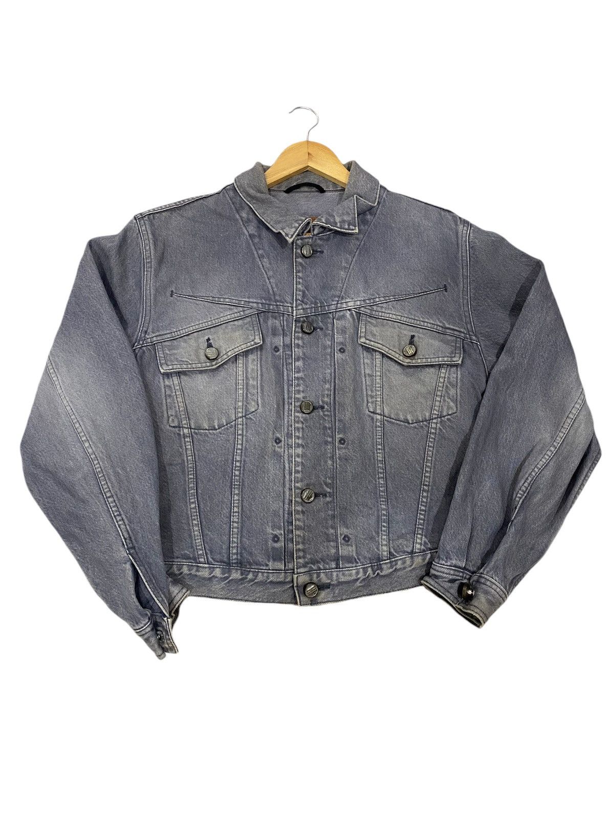 Japanese Brand Vintage Marithe Francois Girbaud Denim Jacket Stone Wash Size US M / EU 48-50 / 2 - 1 Thumbnail