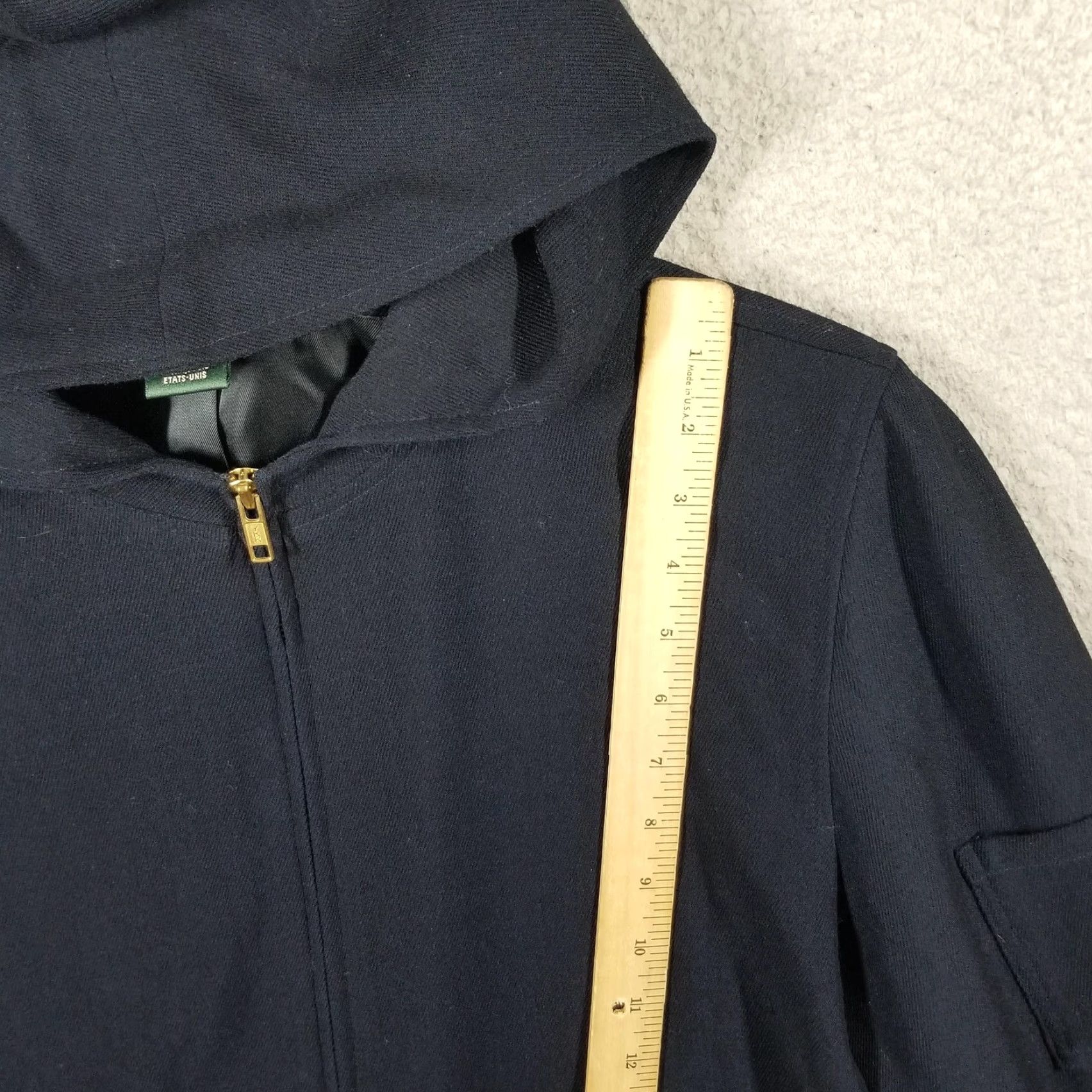 Ralph Lauren Lauren Ralph Lauren Jacket Womens Large Hooded Wool Military Made USA Coat Size L / US 10 / IT 46 - 5 Thumbnail
