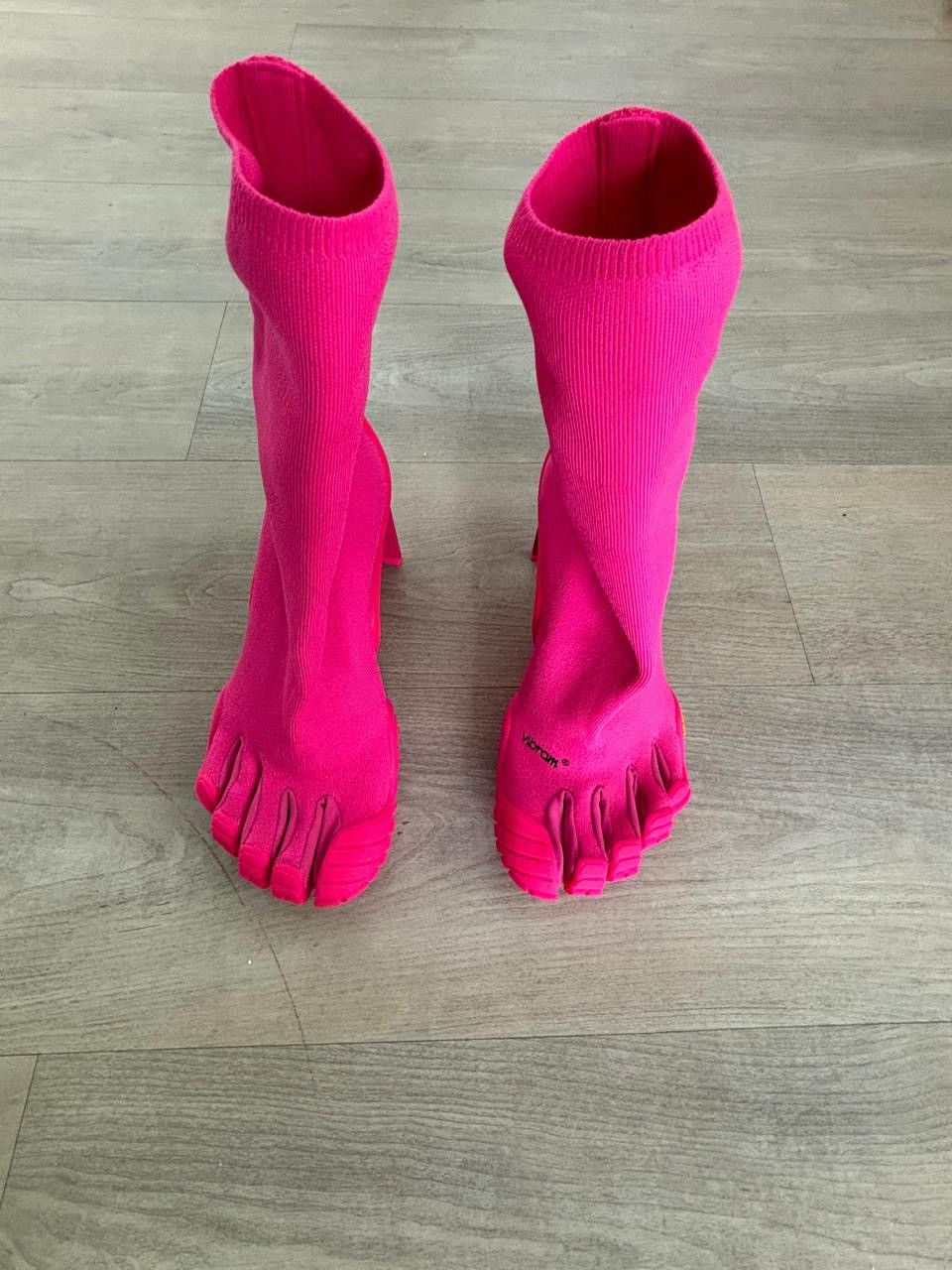 Balenciaga Vibram Five Fingers Split Toe Heeled Sock Boots Size US 8 / IT 38 - 6 Thumbnail