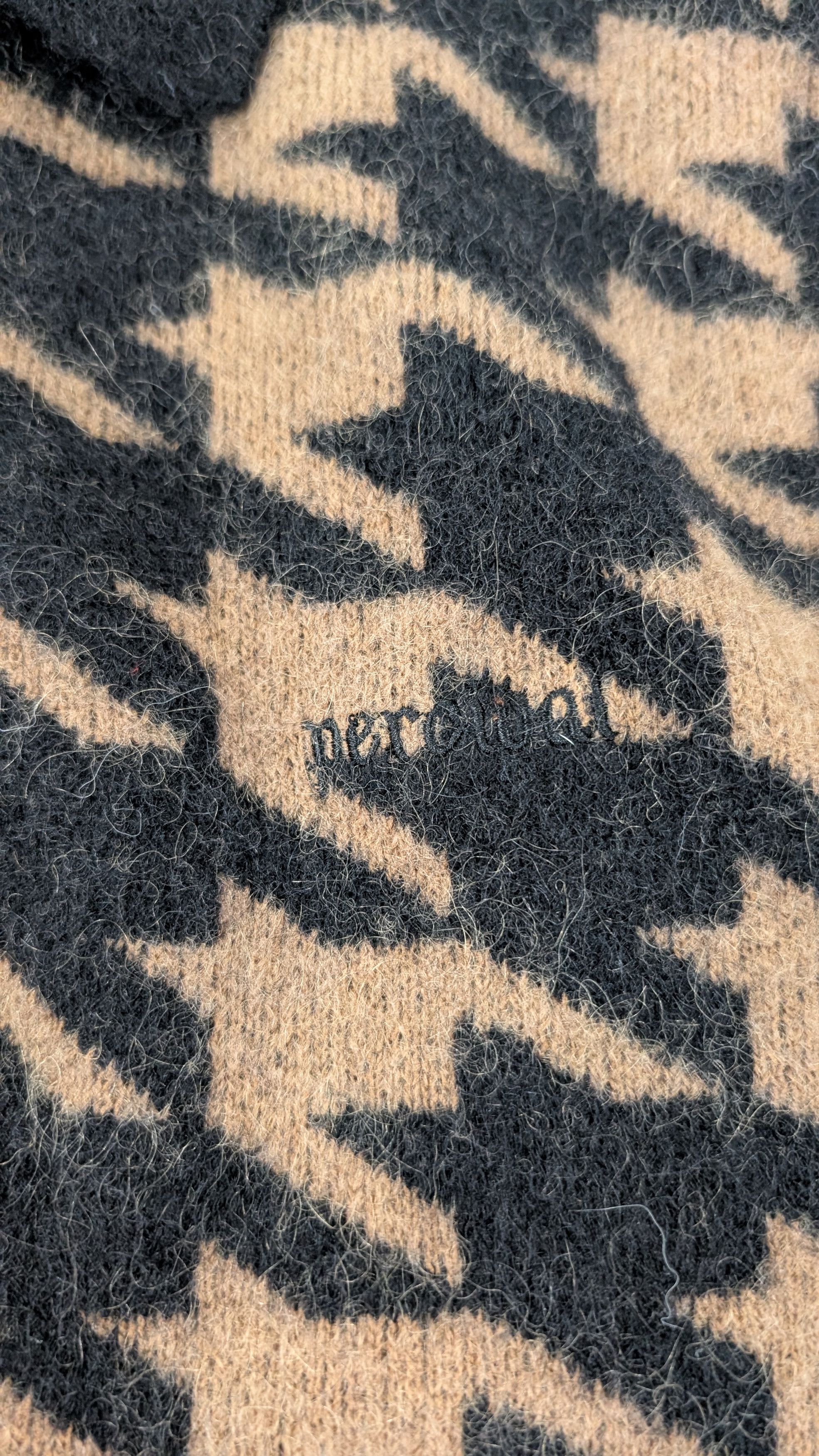 Percival Percival Houndstooth Knit Rugby Mohair Size Small Size US S / EU 44-46 / 1 - 3 Thumbnail