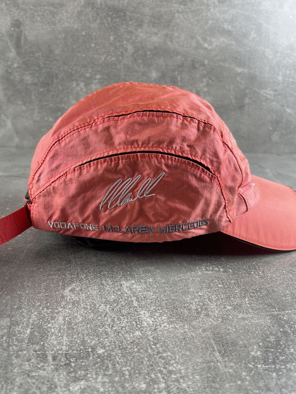 Mercedes-Benz Vodafone McLaren Mercedes Formula 1 Cap 00s Red Racing Hat Size ONE SIZE - 6 Thumbnail