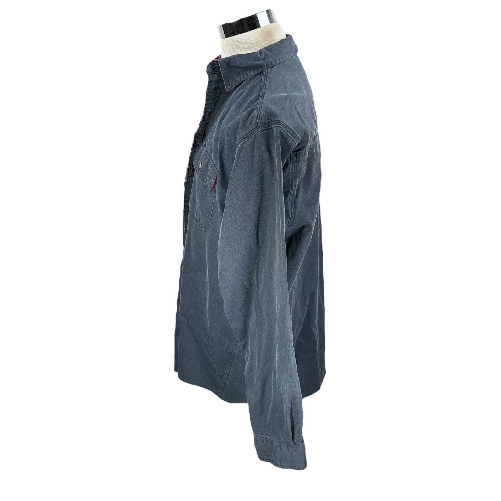 L.L. Bean LL Bean Shirt Mens L Tall Blue Lined Long Sleeve Button-Up Size US L / EU 52-54 / 3 - 4 Thumbnail