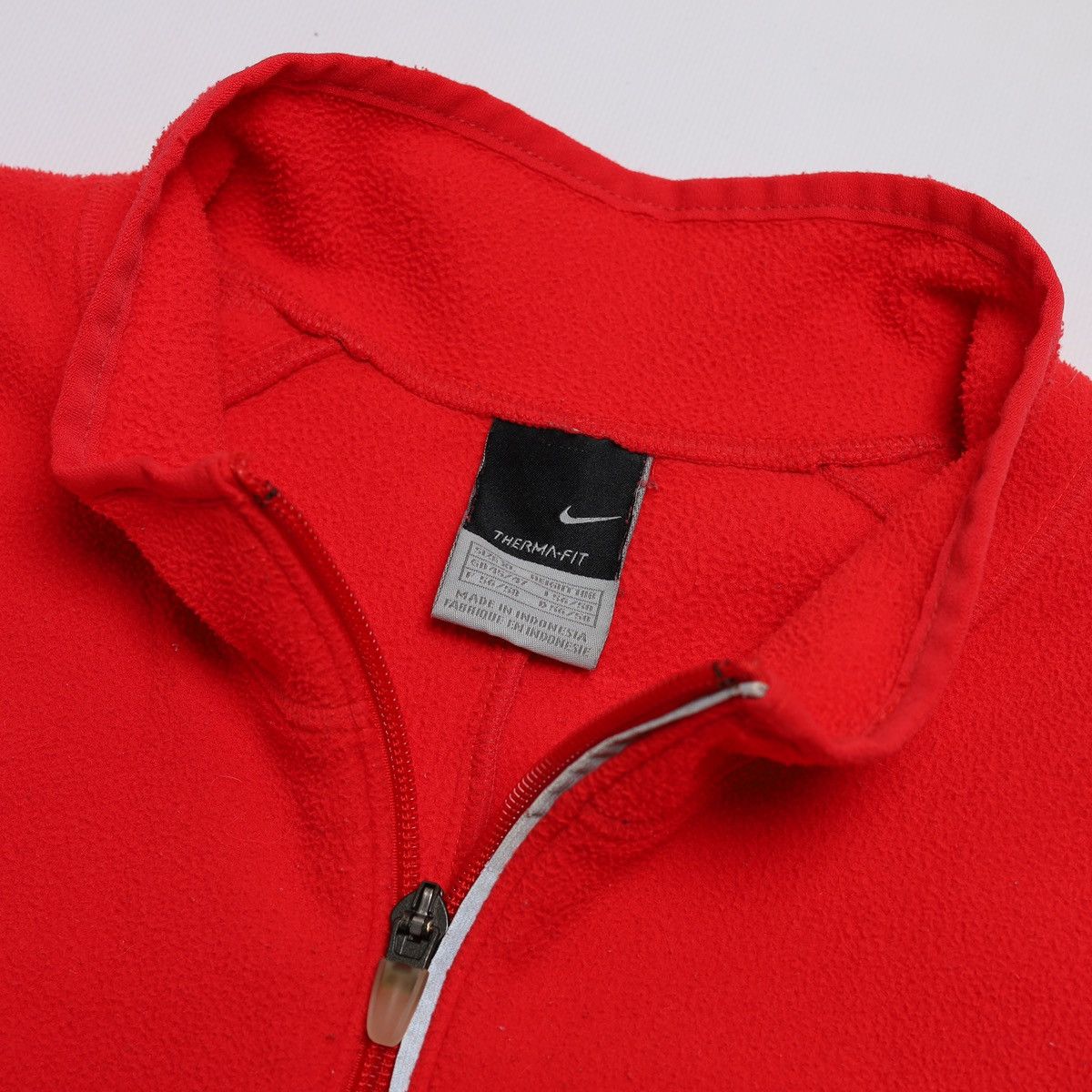 Nike Nike Vintage Red Fleece Zip Size US XL / EU 56 / 4 - 9 Thumbnail