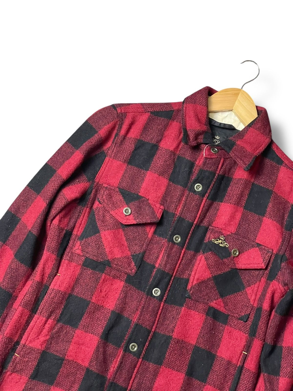 Japanese Brand × Vintage × semanticdesign Semantic Design Wool Blend Flannel Jacket (113) Size US L / EU 52-54 / 3 - 2 Thumbnail
