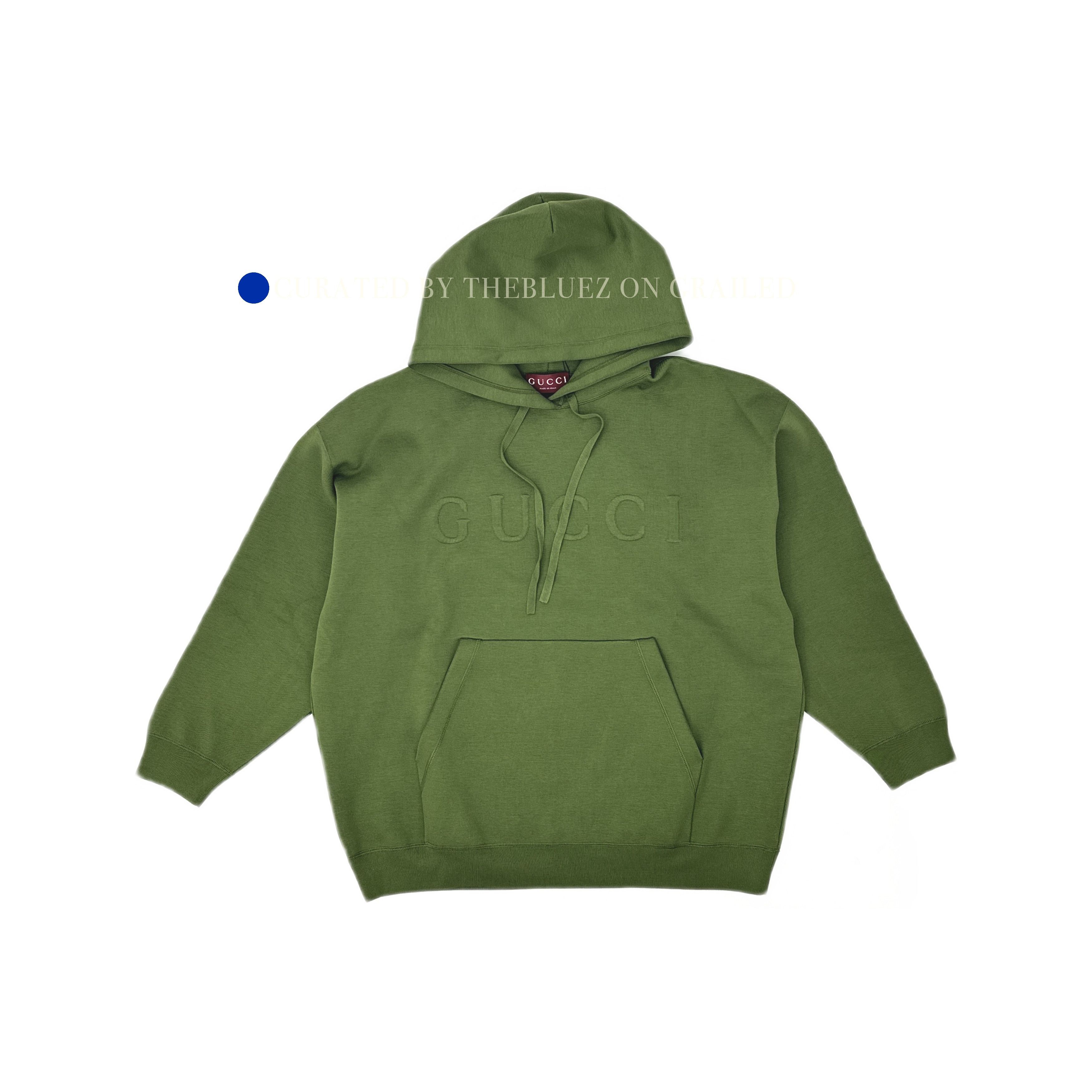 Gucci Logo Embroidery Hoodie in Green Size US S / EU 44-46 / 1 - 1 Thumbnail