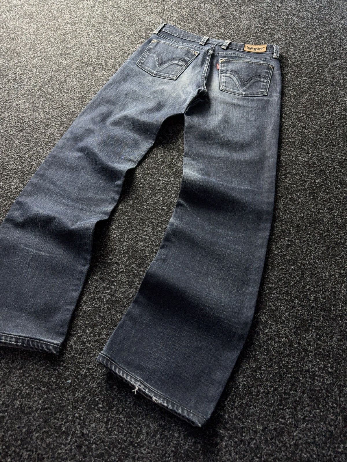 Levi's × Vintage Levi’s 627 Straight Fit Distressed Jeans Y2K Style Size 27" / US 4 / IT 40 - 8 Thumbnail
