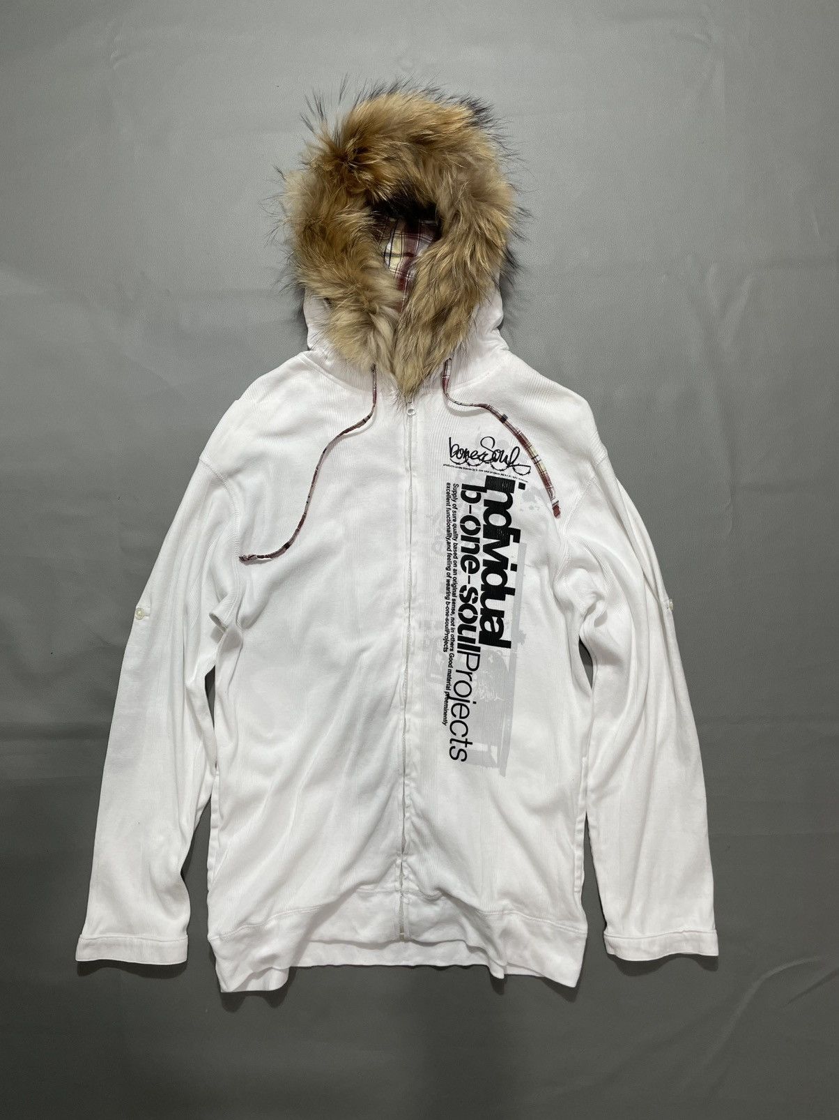 Japanese Brand BOS poem zip fur Hoodie lgb style Size US L / EU 52-54 / 3 - 1 Thumbnail