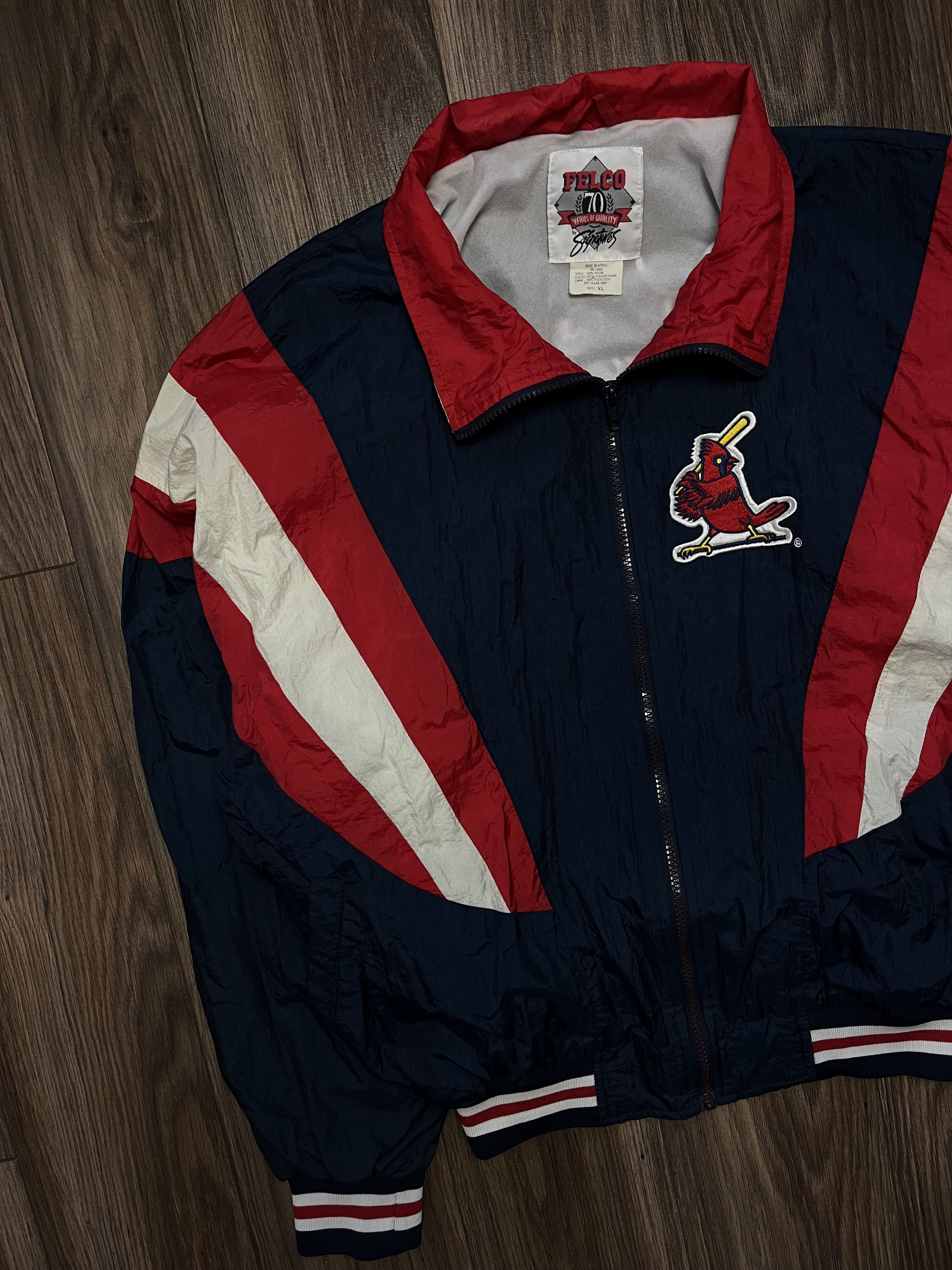 MLB × Vintage Vintage 90s St. Louis Cardinals Retro Jacket Made in Korea Size US XL / EU 56 / 4 - 3 Thumbnail