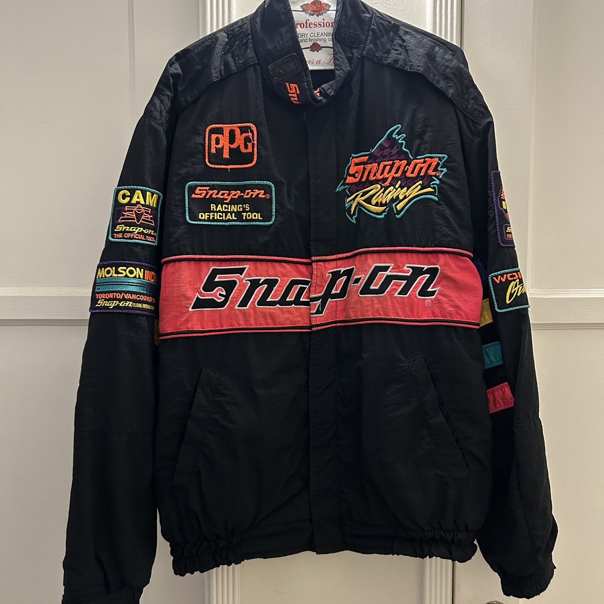 NASCAR × Vintage Rare Vintage 80’s- 90’s Snap on NASCAR Racing Jacket ...