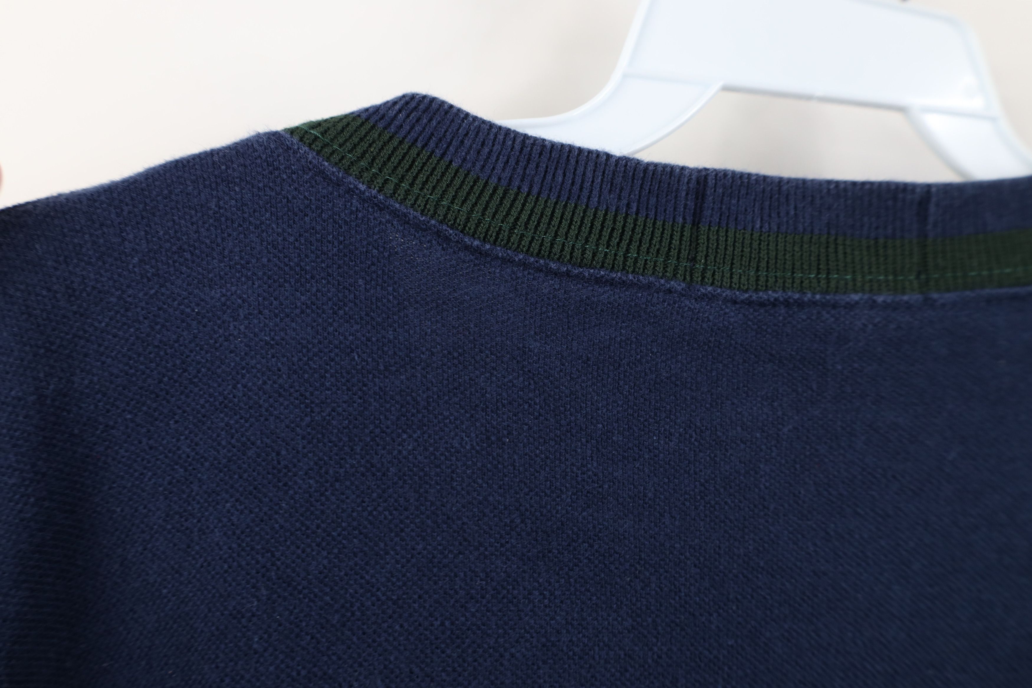 Ralph Lauren Vintage 90s Ralph Lauren Cotton Knit Striped T-Shirt Blue Size US L / EU 52-54 / 3 - 10 Thumbnail